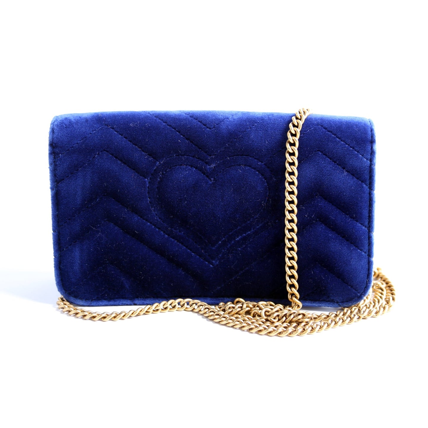 Gucci  GG Marmont Velvet Mini Bag Blue