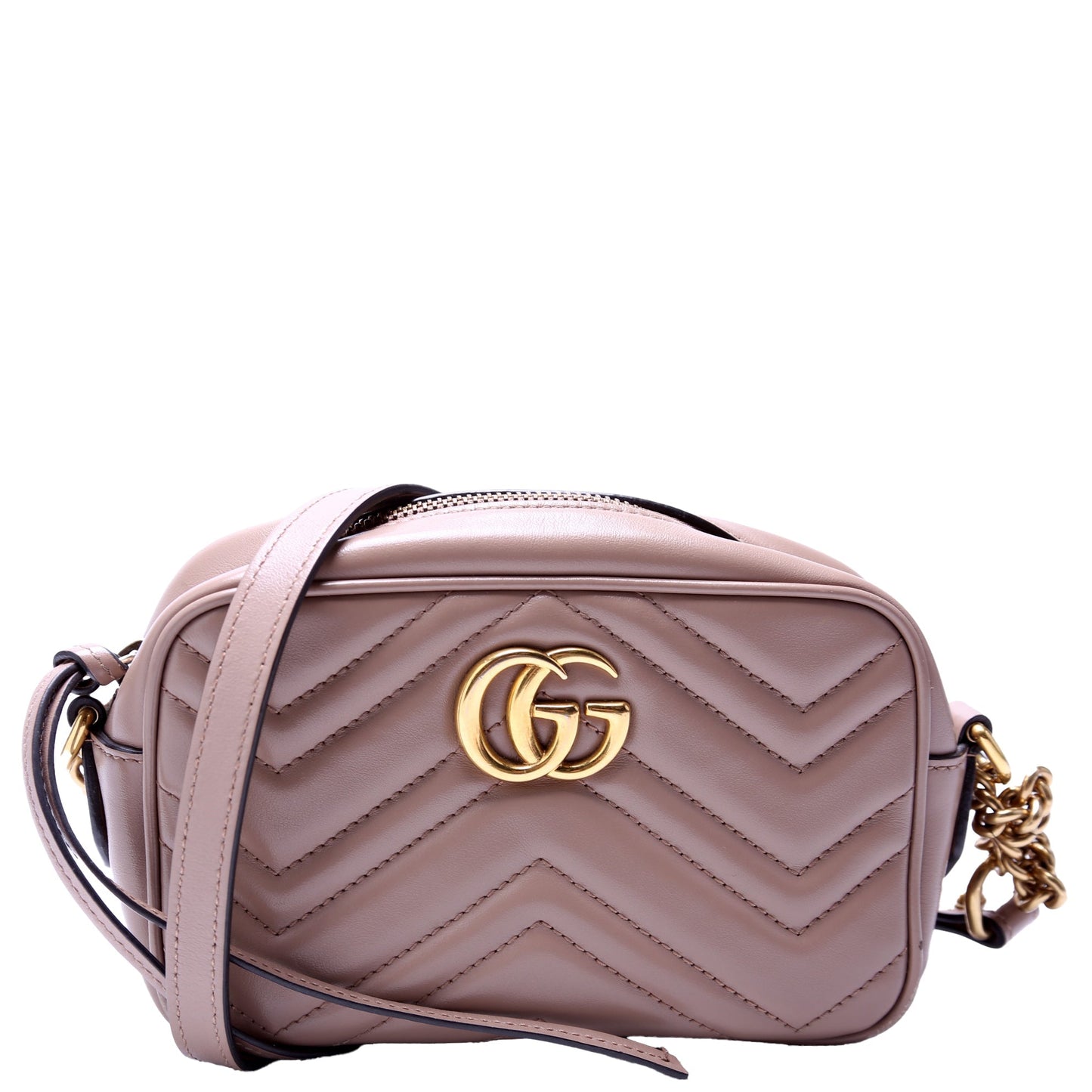 Gucci  Marmont Mini Camera Bag Tan