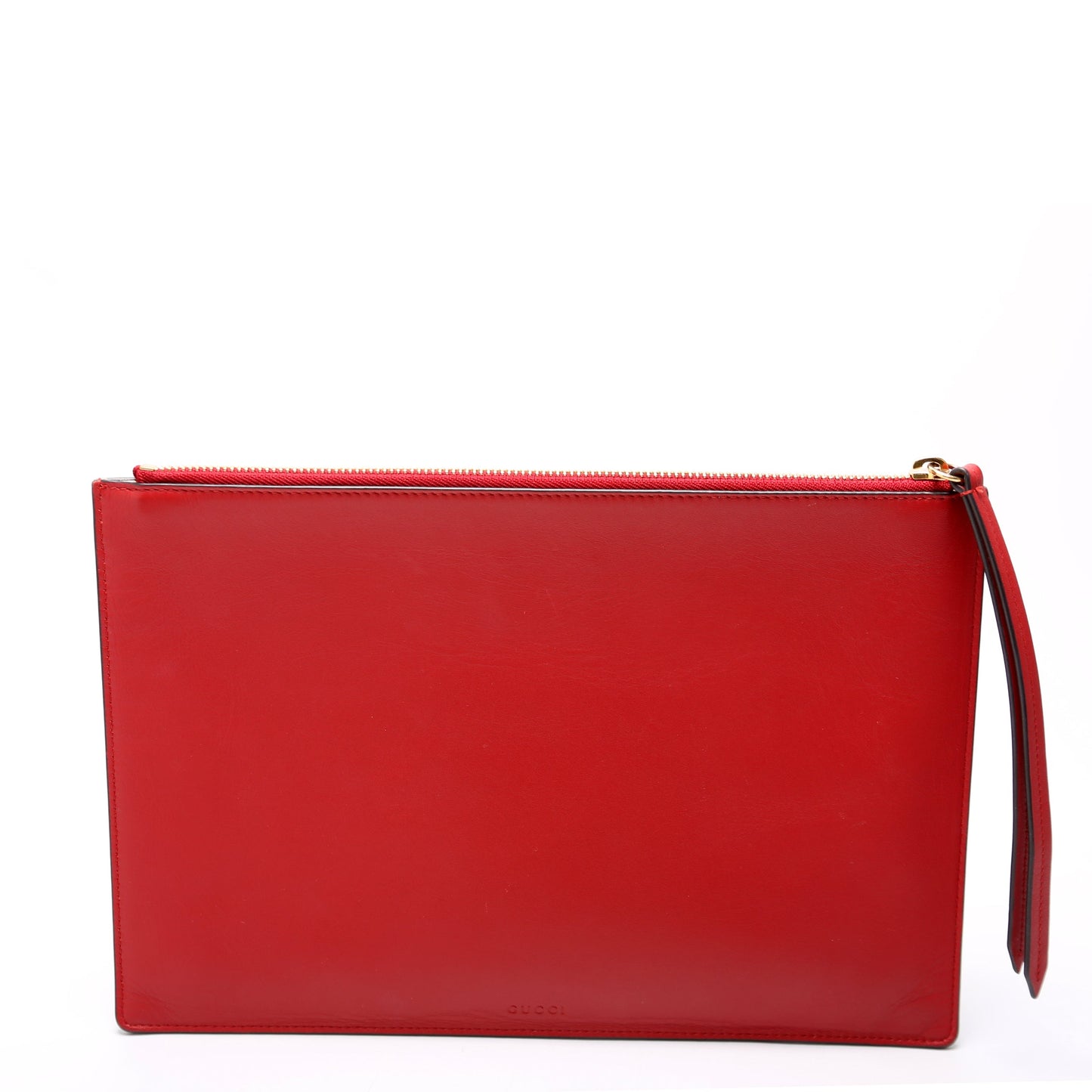 Gucci  GG Supreme Angry Cat Zip Pouch Red