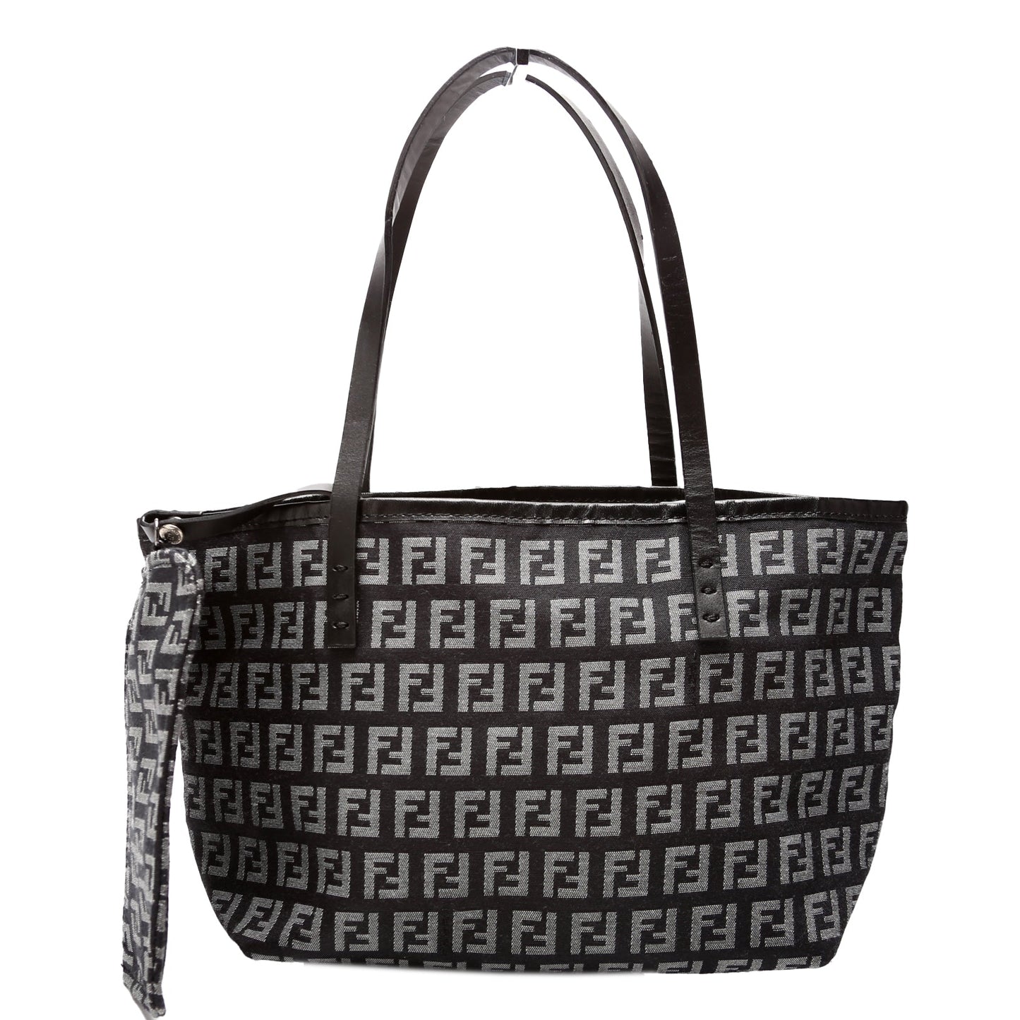 Fendi 8BH056 FF Zucchino Canvas Mini Tote Bag