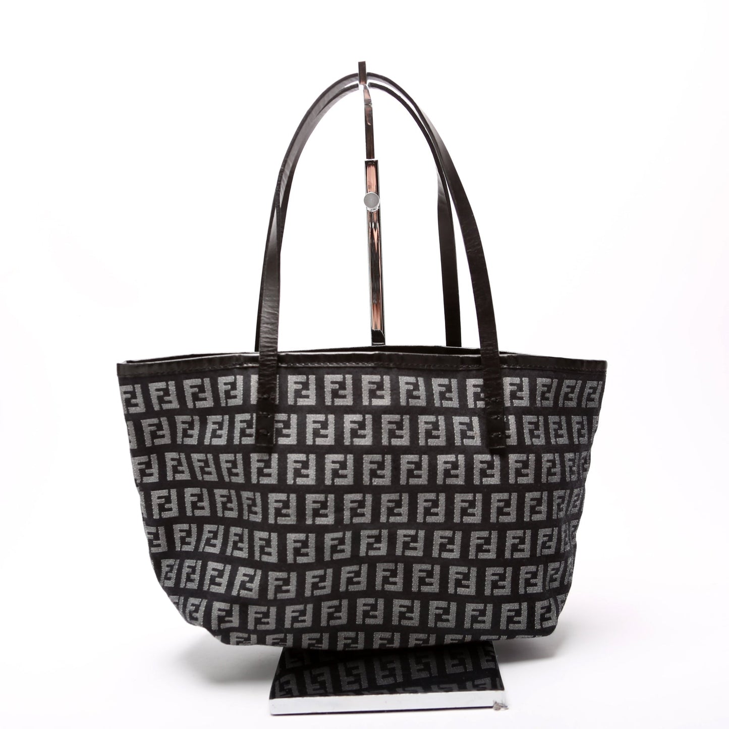 Fendi 8BH056 FF Zucchino Canvas Mini Tote Bag