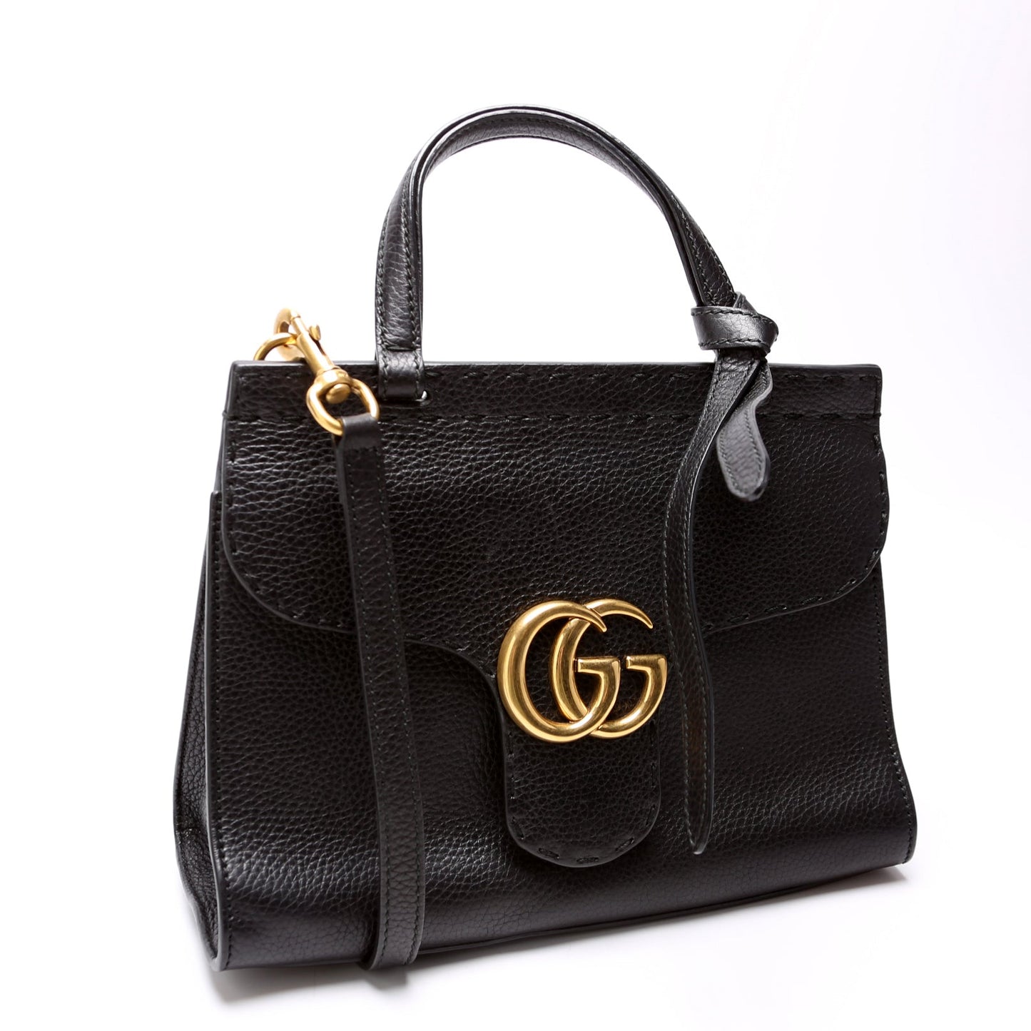 Gucci  Mini Marmont Top Handle Black