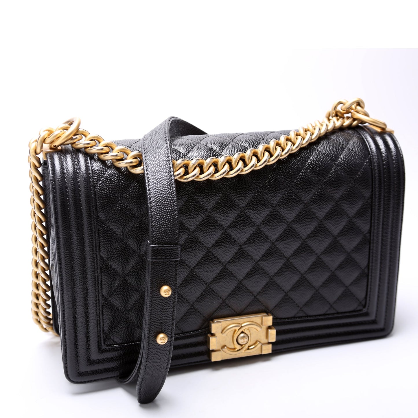 Chanel Boy Flap Medium New Caviar 25M Bag