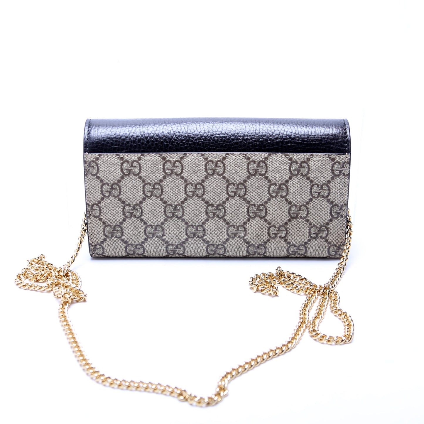 Gucci 546585 GG Marmont Chain Wallet Black Bag