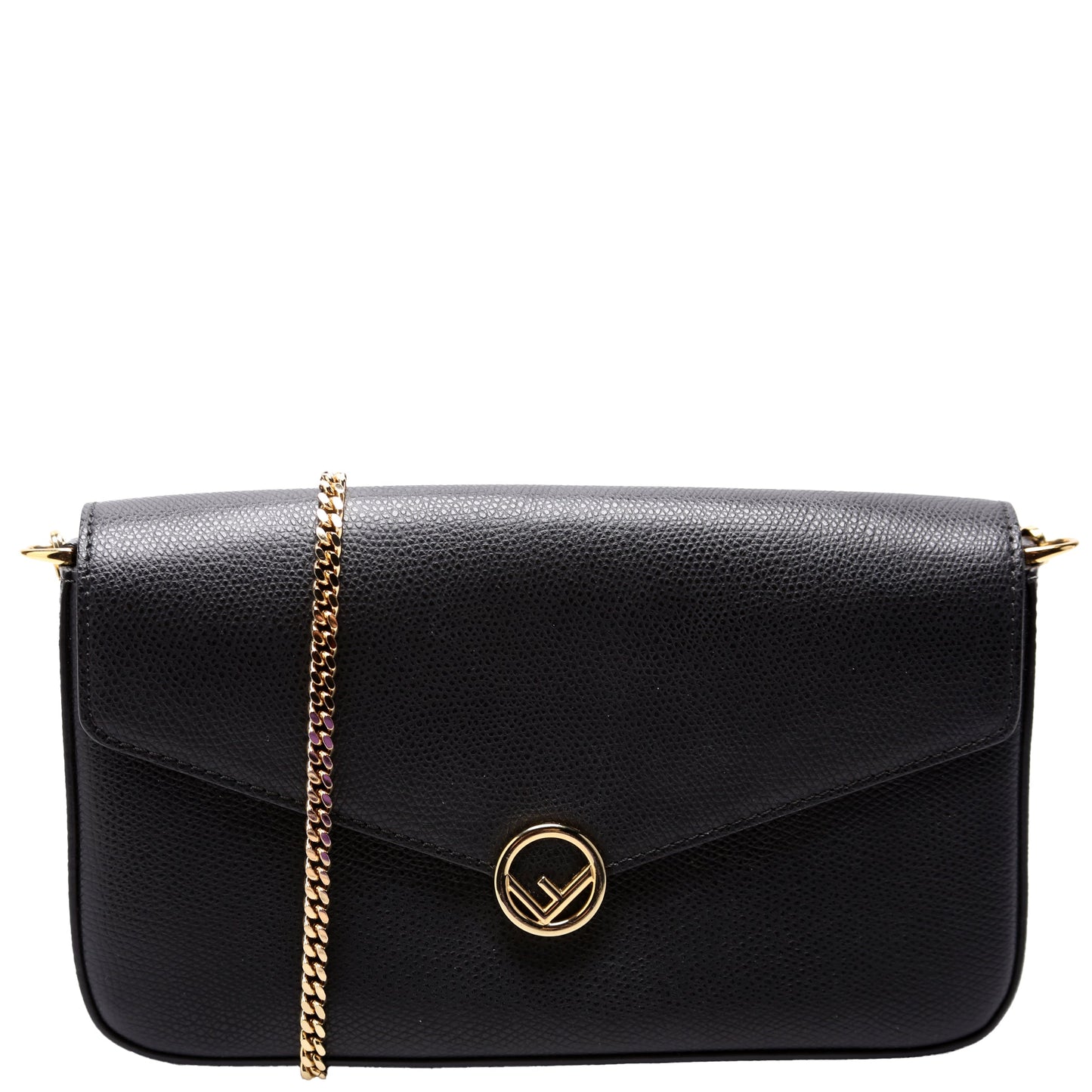 Fendi 8BS032A Wallet on Chain with Pouches Black Bag
