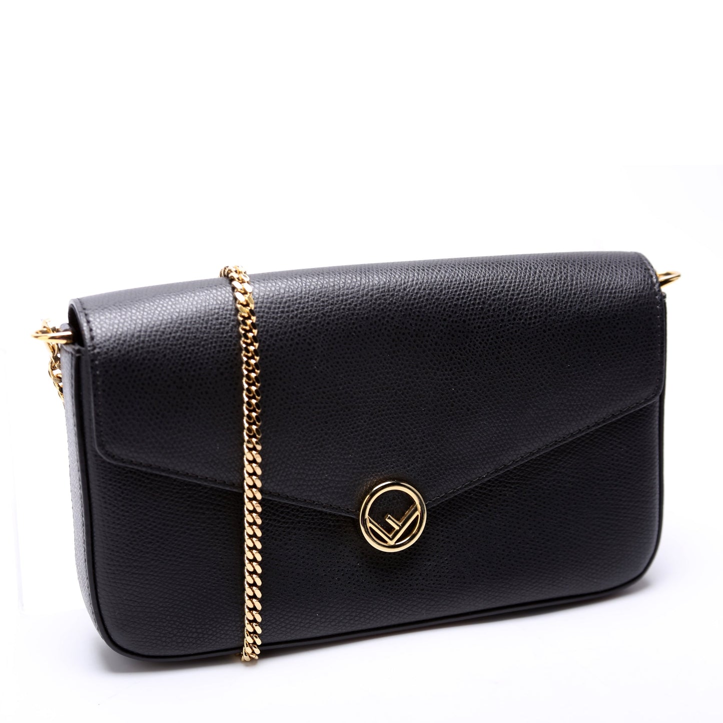Fendi 8BS032A Wallet on Chain with Pouches Black Bag