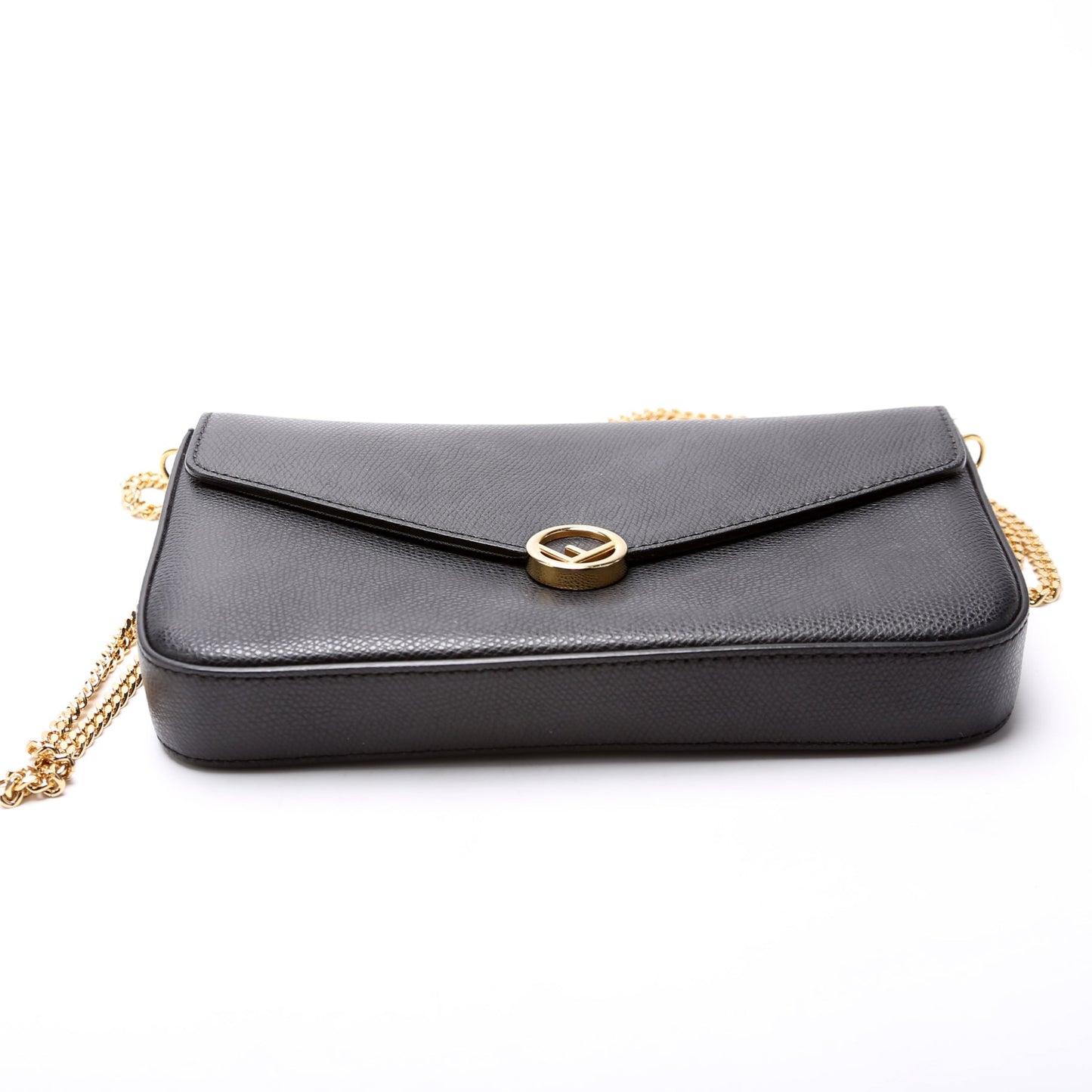 Fendi 8BS032A Wallet on Chain with Pouches Black Bag