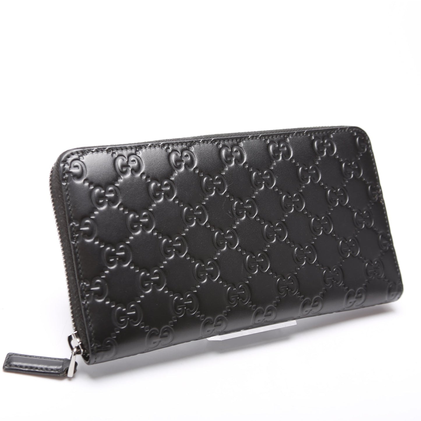 Gucci  Guccissima Zip Around Organizer Black