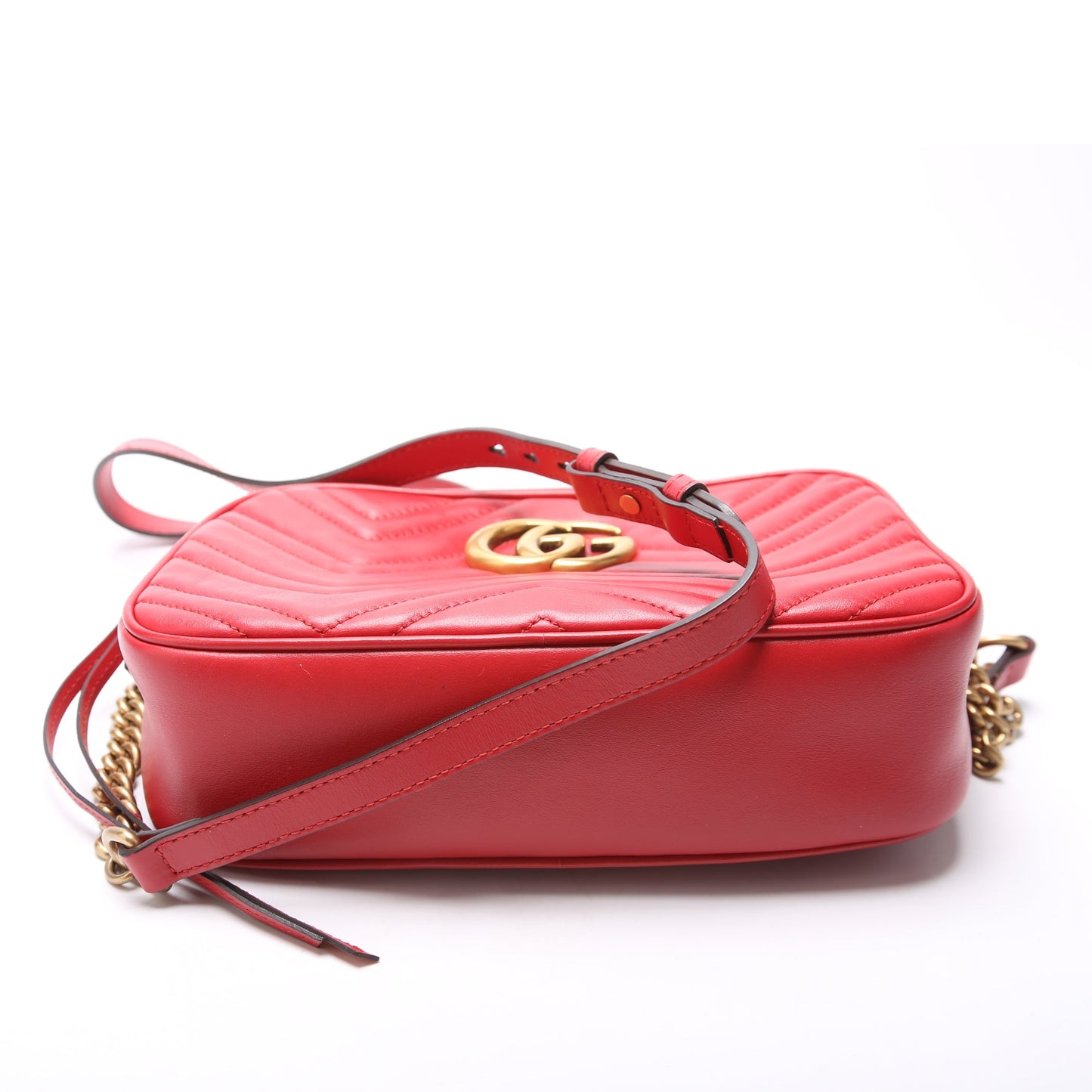 Gucci  Marmont Small Leather Camera Red