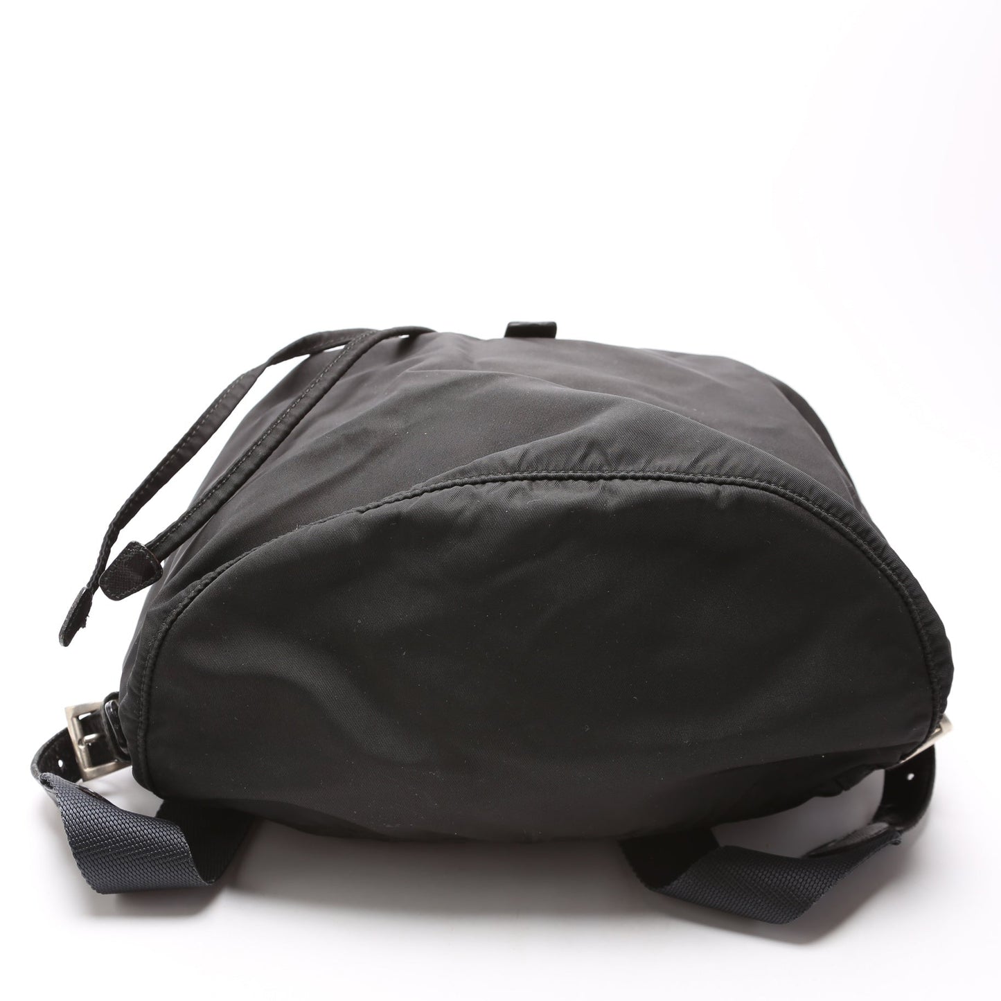 Prada Flap Top Backpack Nylon   Black Bag