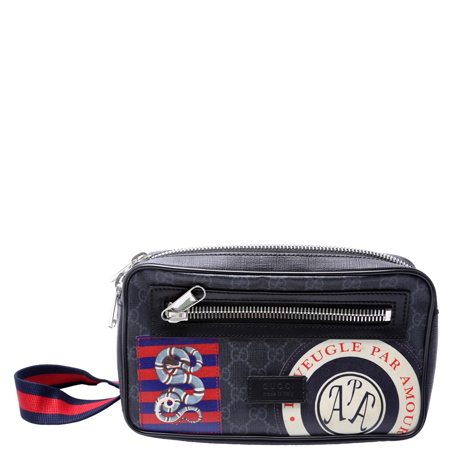 Gucci  Soft GG Supreme Night Courrier Belt Bag Black