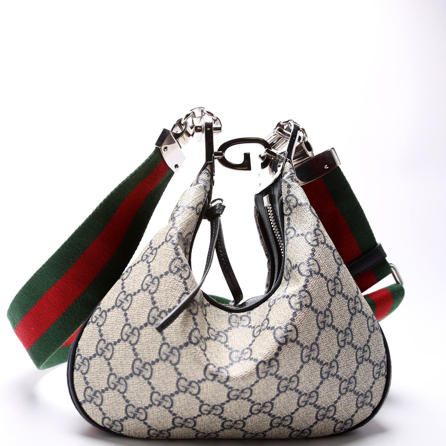 Gucci  GG Supreme Attache Small Shoulder Bag Navy