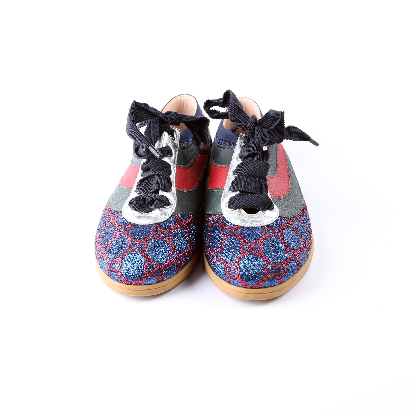 Gucci Falacer Glitter Sneakers Size  Blue