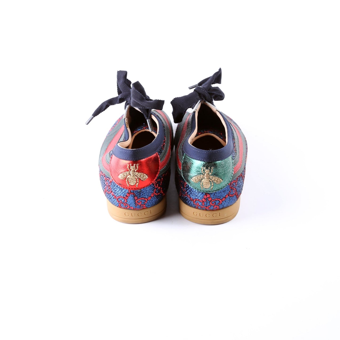 Gucci Falacer Glitter Sneakers Size  Blue