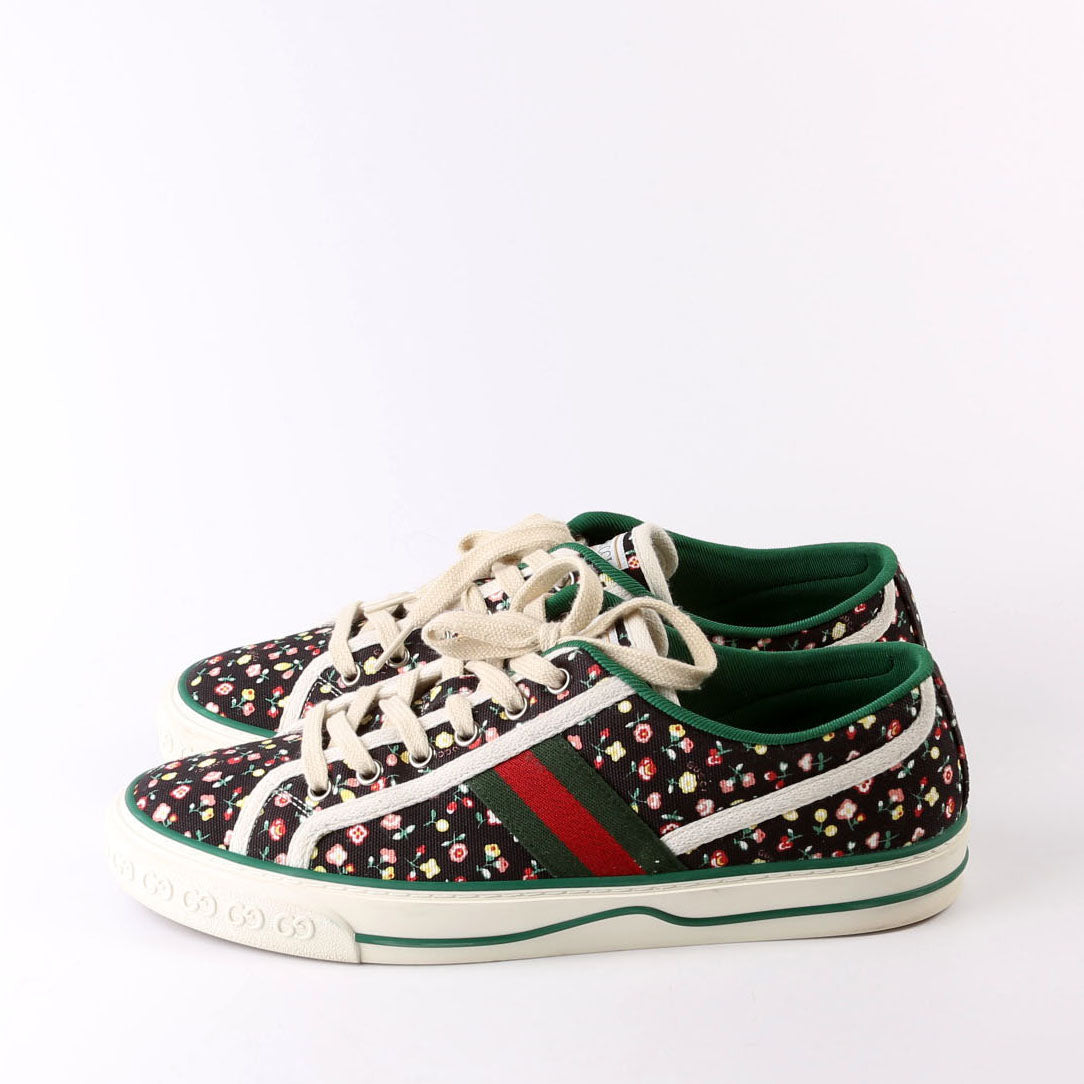 Gucci Tennis  Floral Sneakers Size