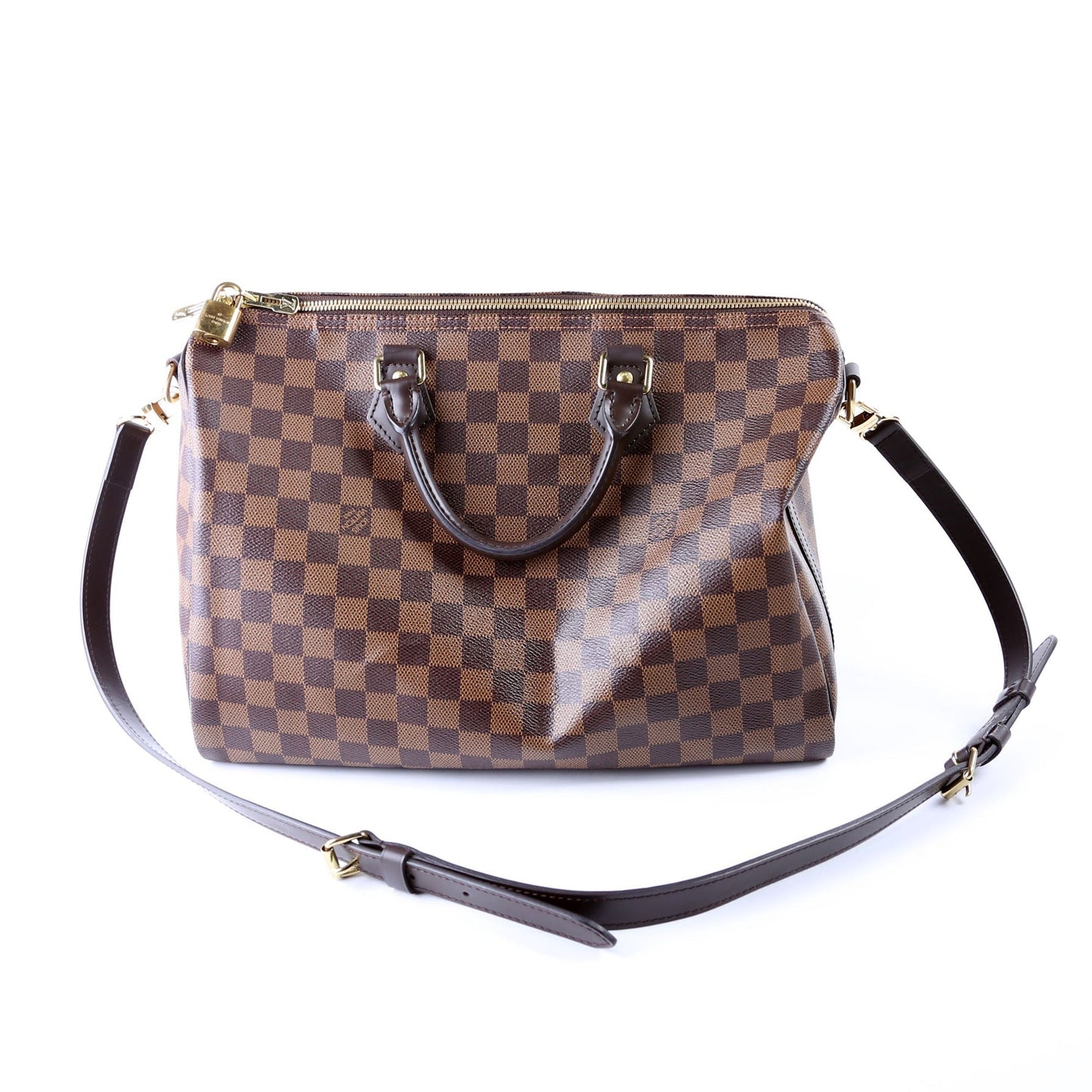 Louis Vuitton Speedy 35 with Strap Damier Ebene