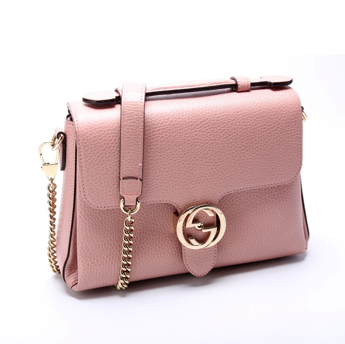 Gucci  Medium Interlocking Satchel Pink