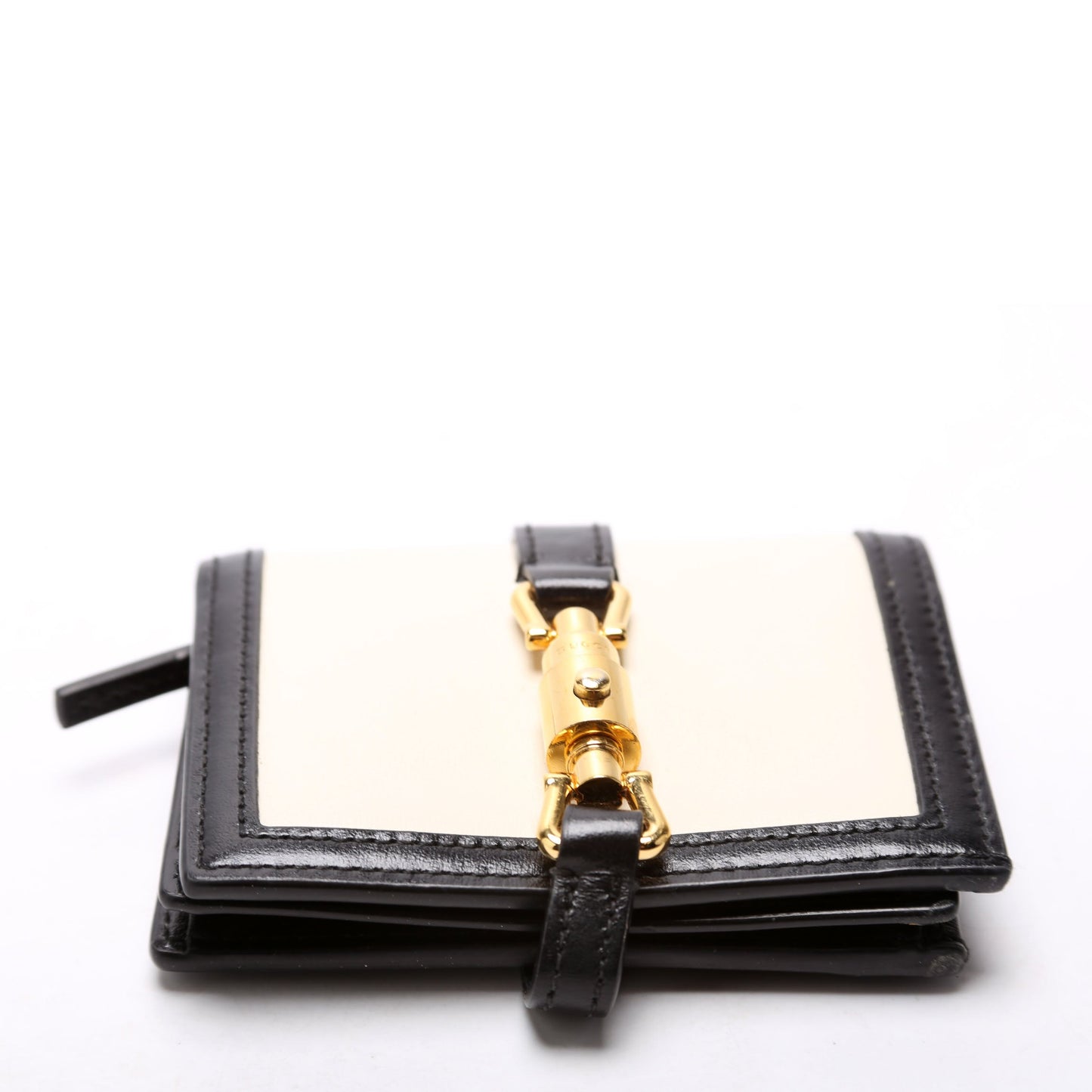 Gucci  Leather Jackie Wallet Black/Cream
