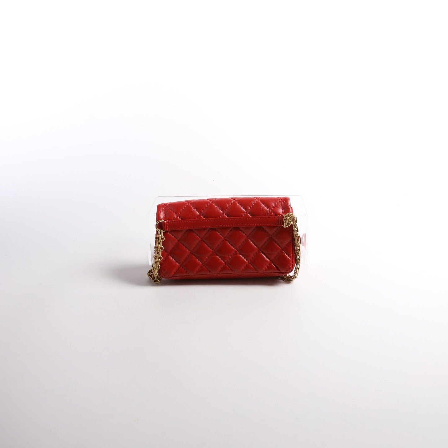 Chanel 2.55 Reissue Quilted Belt 26M Red Bag