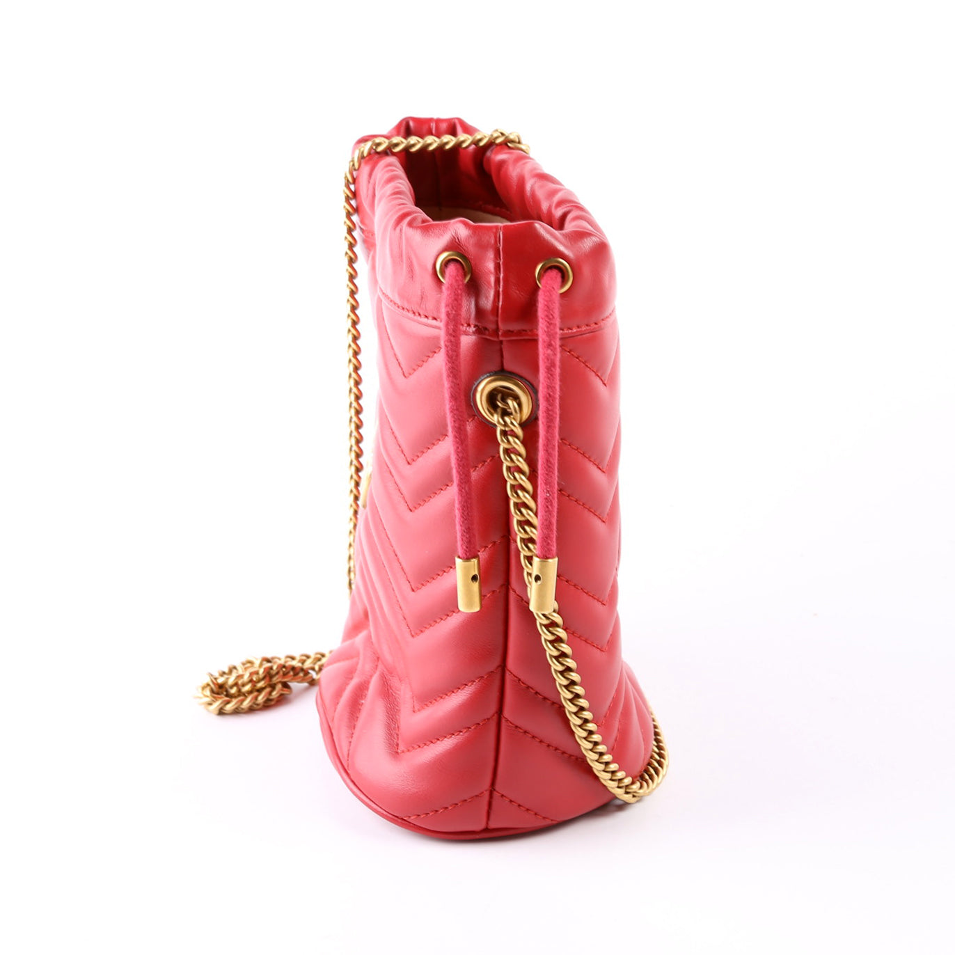 Gucci  Marmont Mini Bucket Red