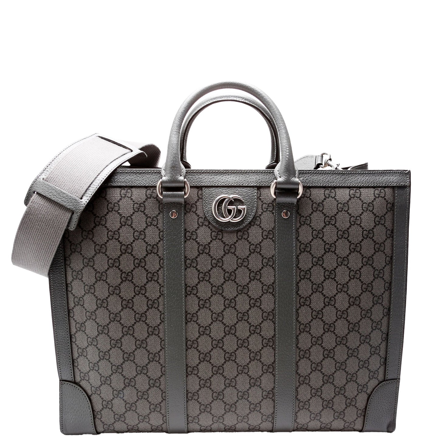 Gucci 724665 GG Supreme Ophidia Large Tote Grey Bag
