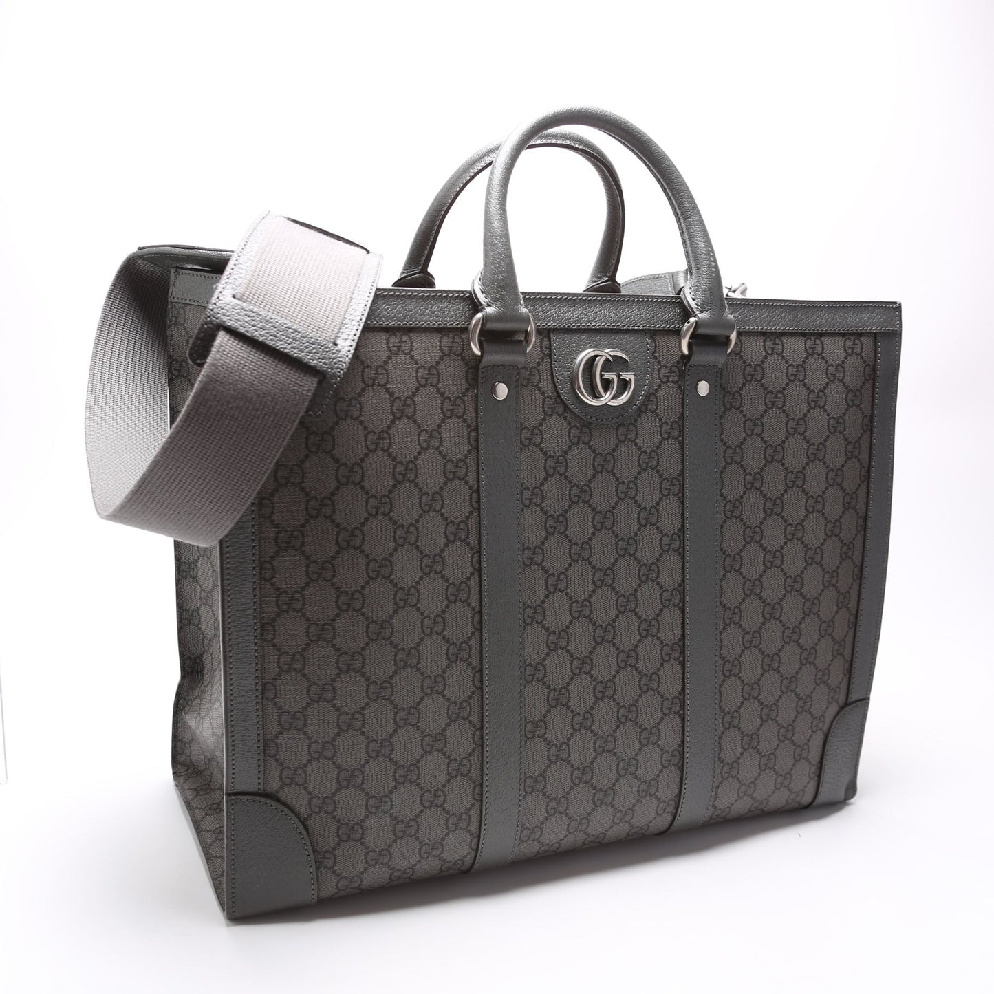 Gucci 724665 GG Supreme Ophidia Large Tote Grey Bag