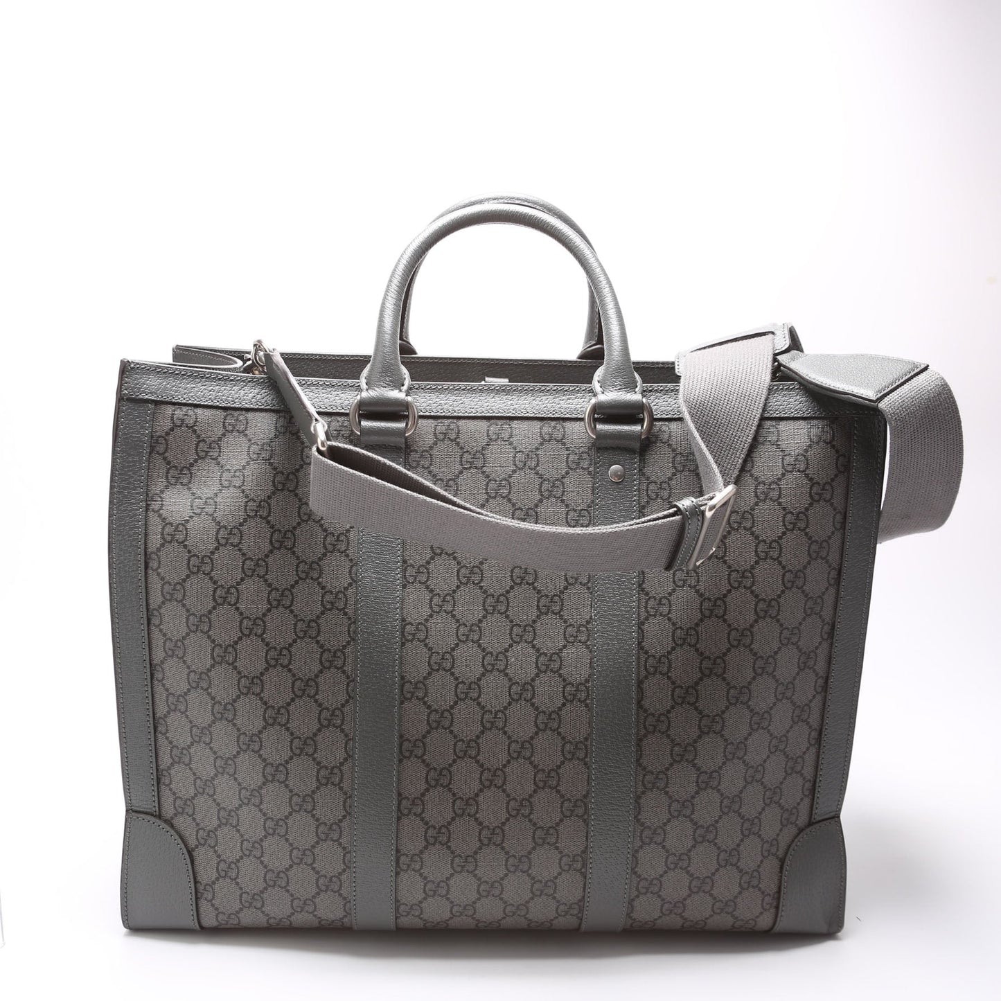 Gucci 724665 GG Supreme Ophidia Large Tote Grey Bag