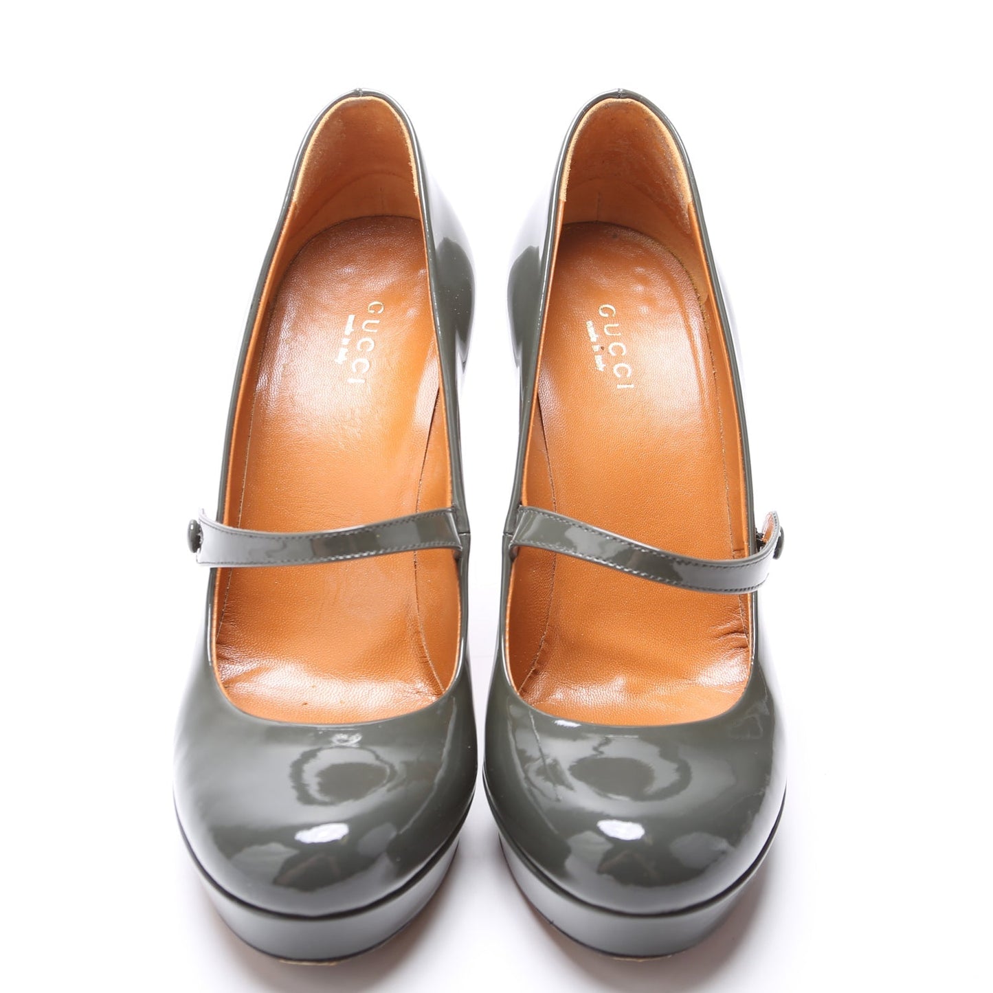 Gucci Patent Mary Jane Platform Pumps Size .