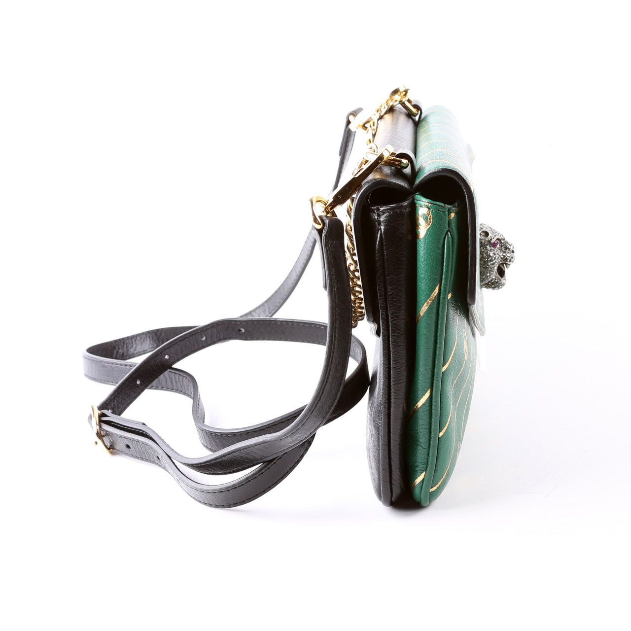 Gucci  Thiara Double Medium Shoulder Green/Black