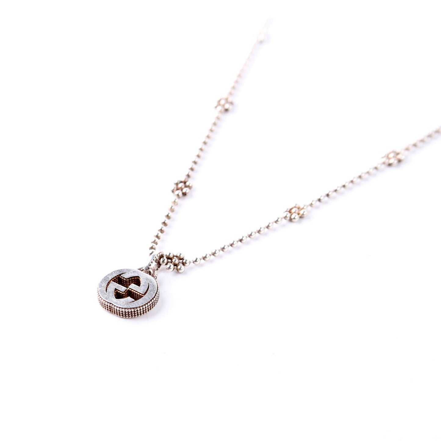 Gucci Necklace: Interlock G Flower Bead Chain