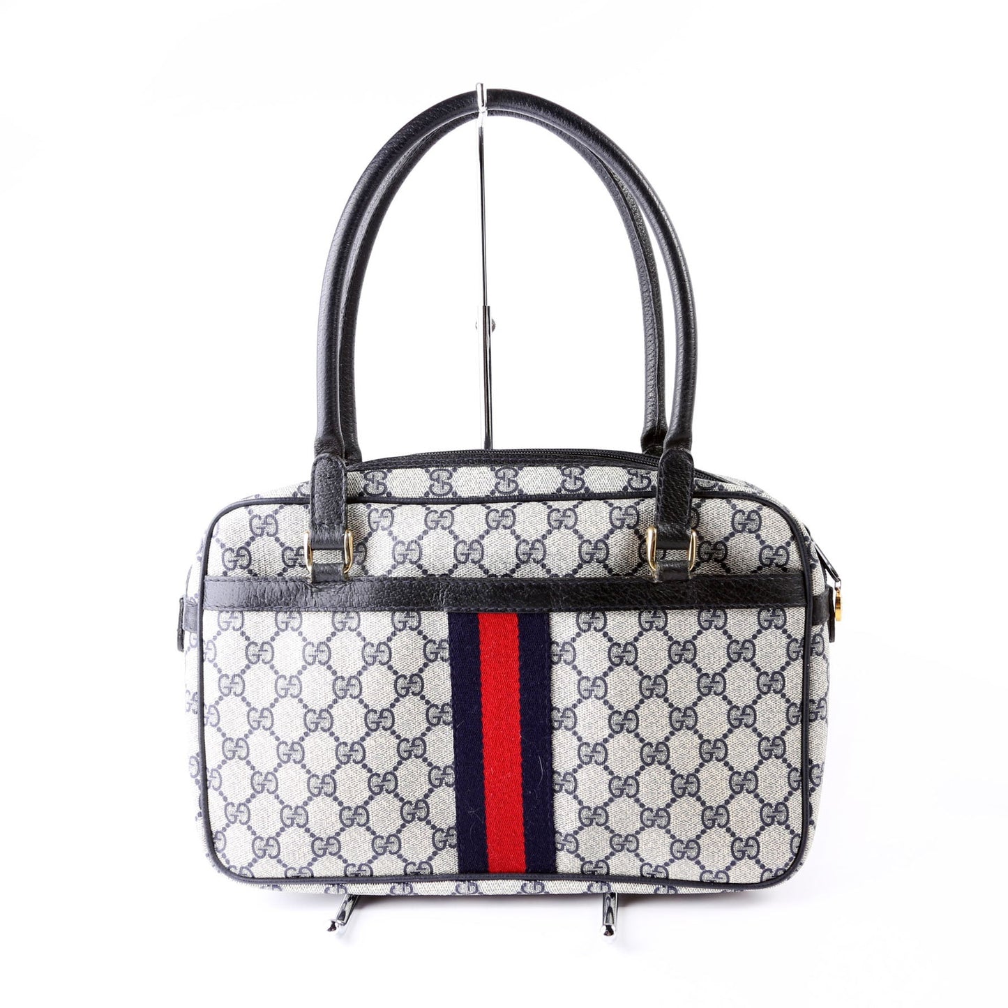 Gucci GG Supreme   Satchel Navy Bag