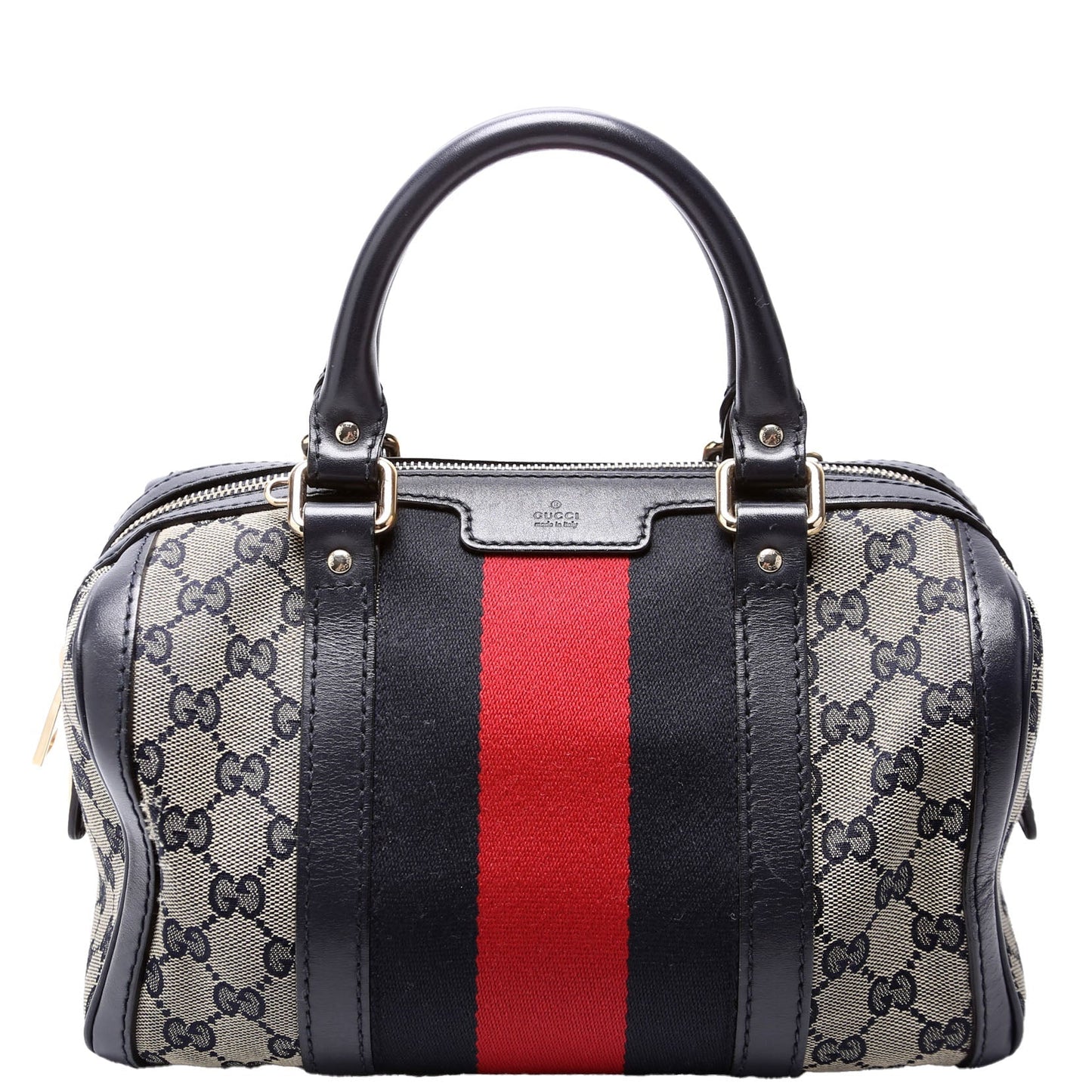 Gucci  GG Canvas Small Boston Navy