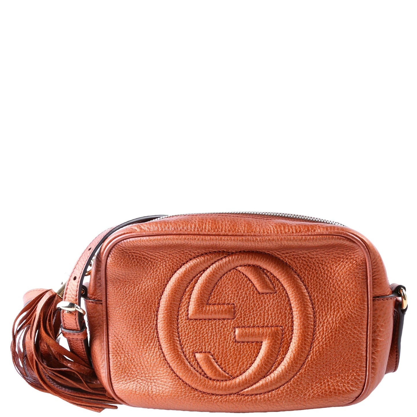 Gucci 308364 Soho Disco Crossbody Bronze Bag