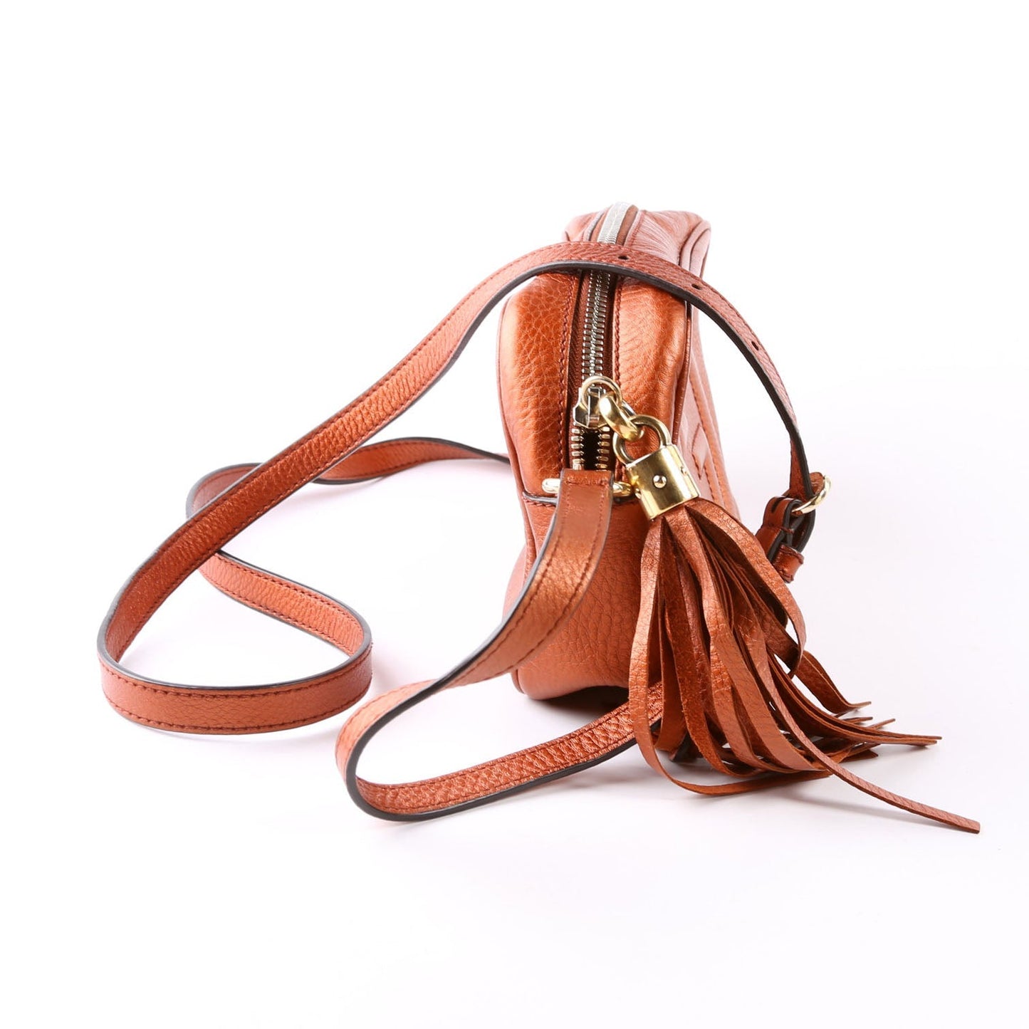 Gucci 308364 Soho Disco Crossbody Bronze Bag