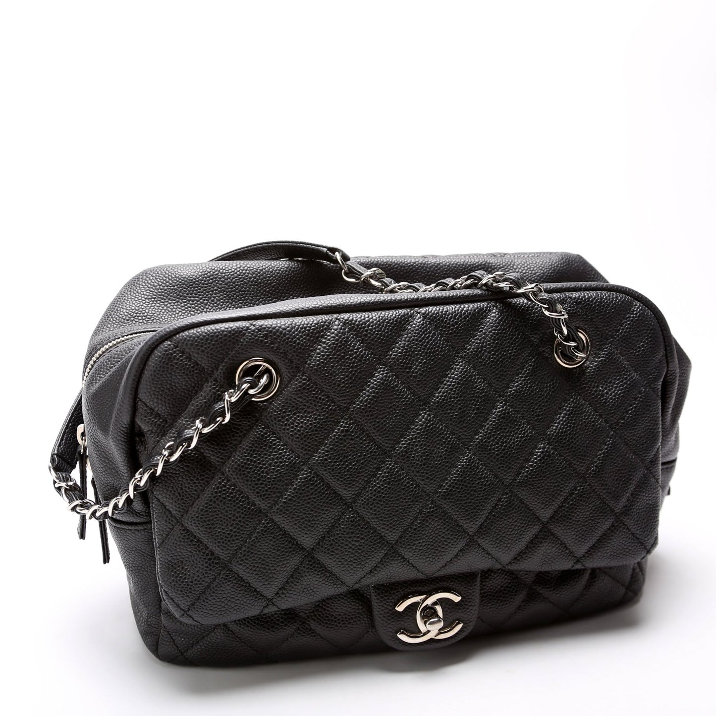 Chanel CC Camera Case Flap Caviar 20M Black Bag