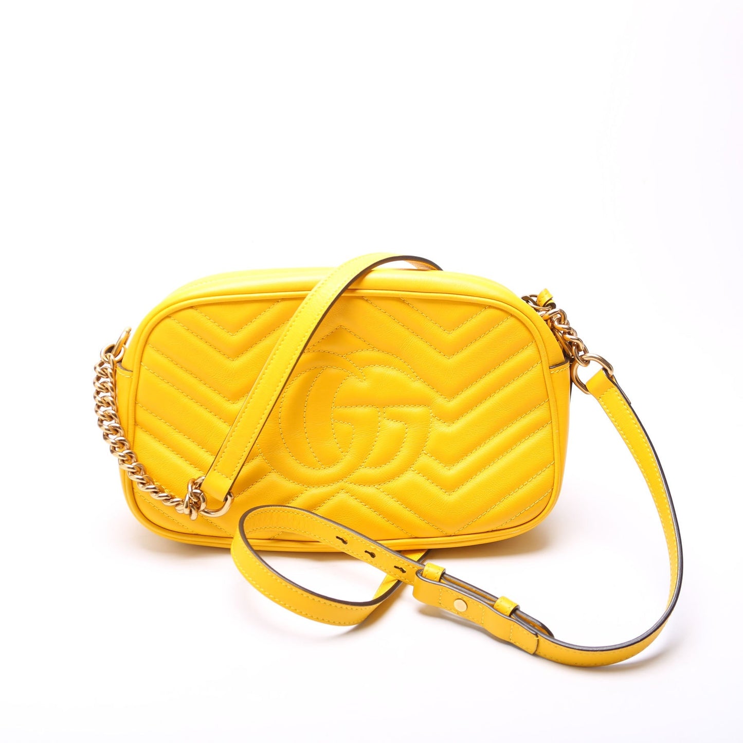 Gucci  Marmont Small Leather Camera Yellow