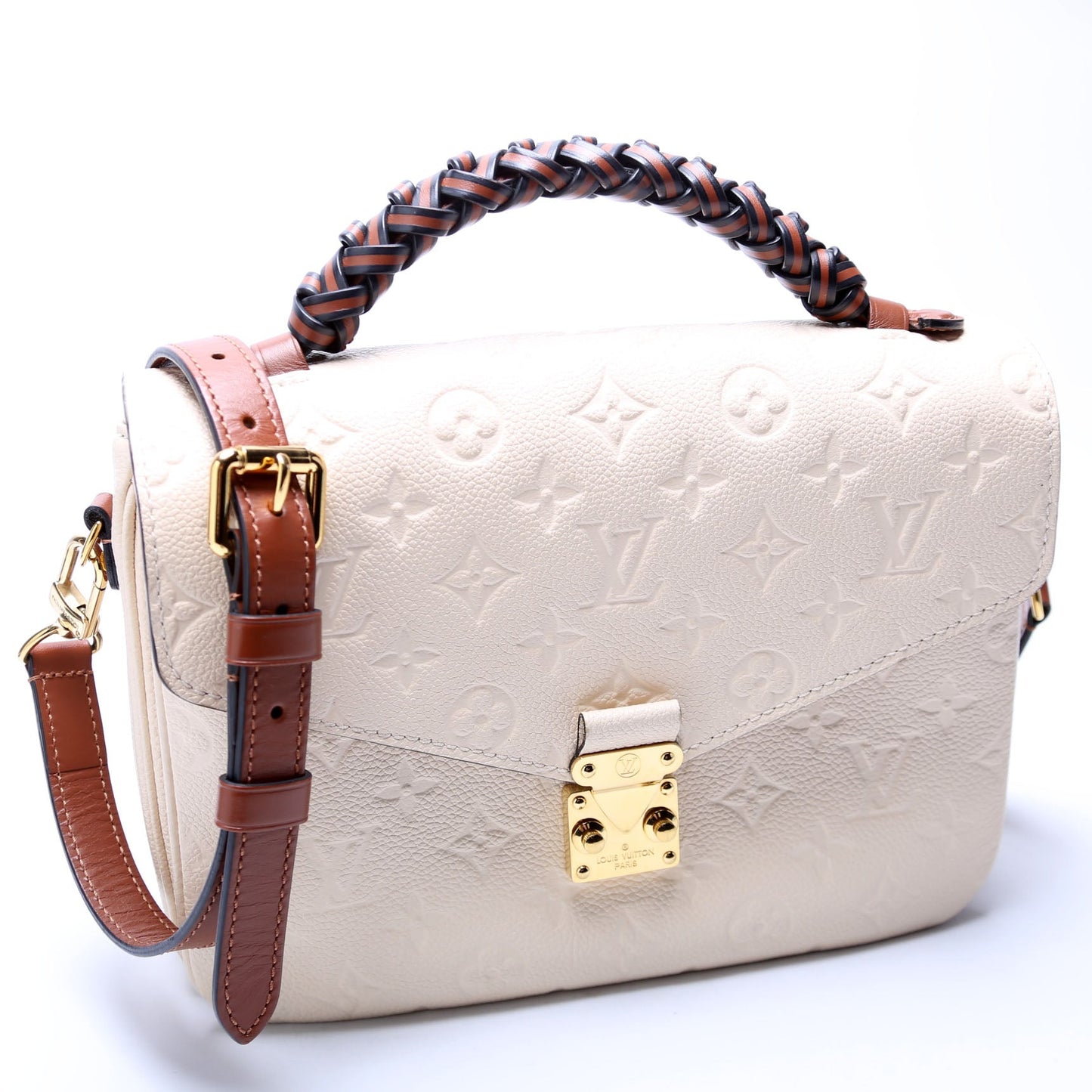 Louis Vuitton Pochette Metis Empreinte Braided Cream