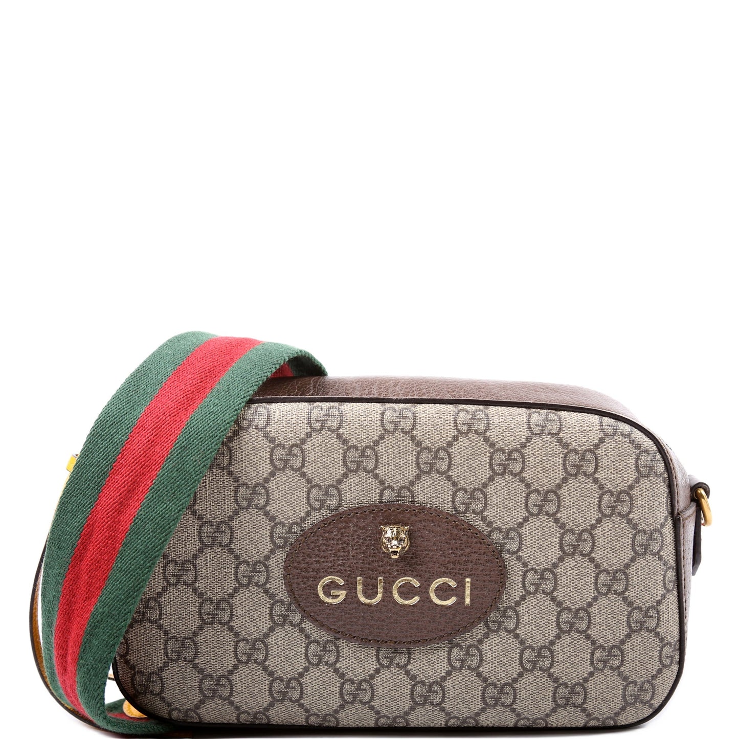 Gucci  GG Supreme Messenger Bag Brown