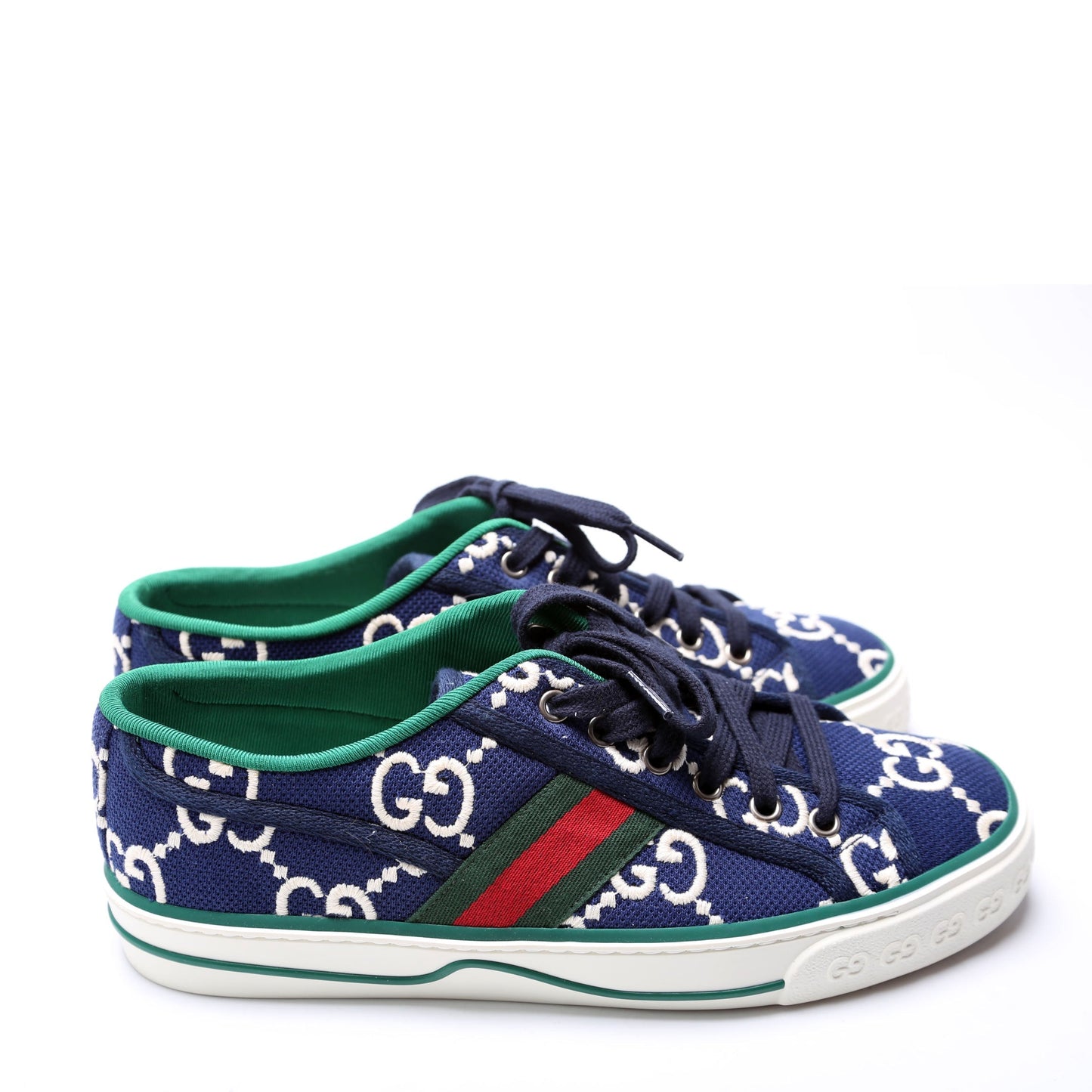 Gucci Tennis  Jumbo GG Sneakers Size . Blue/Multi