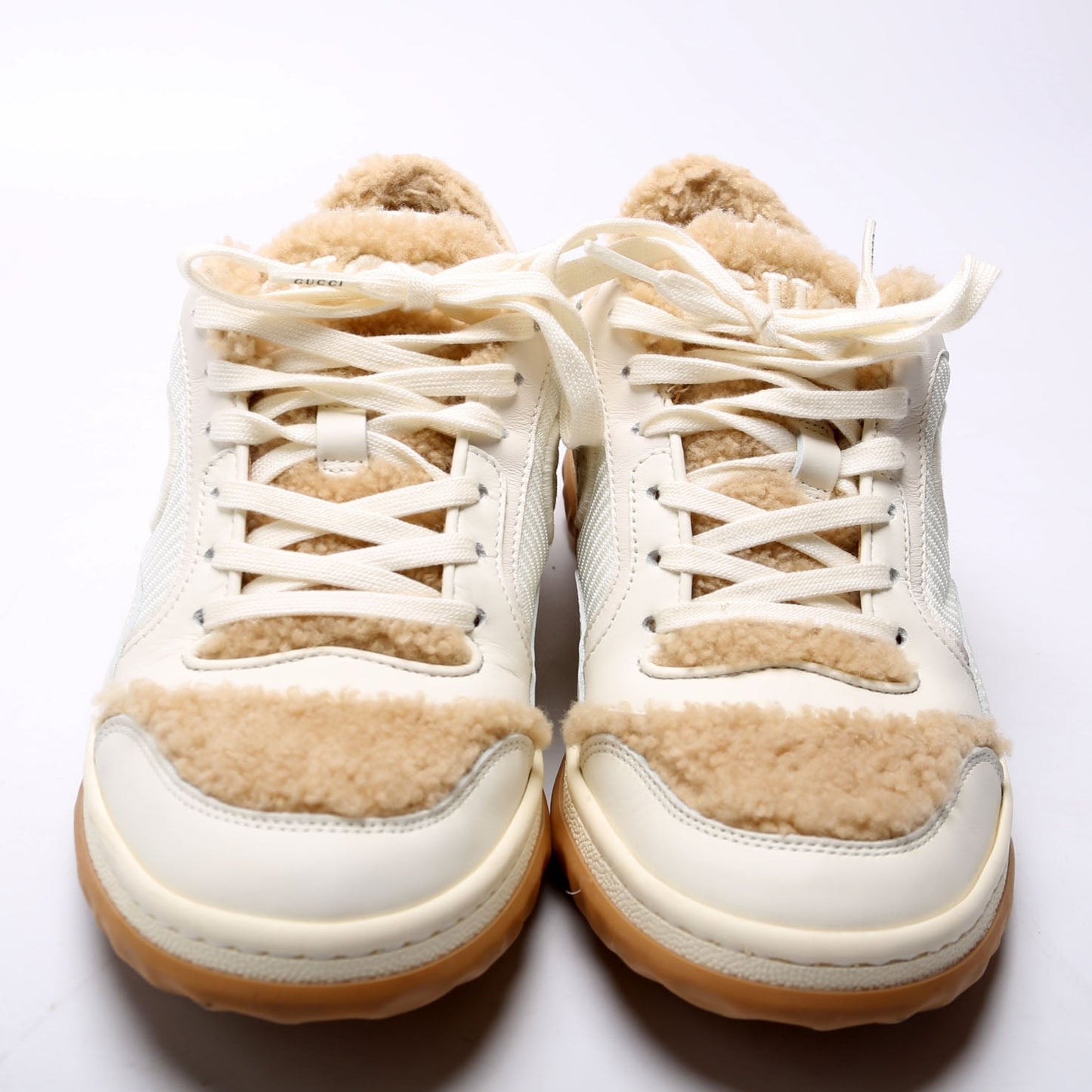 Gucci MAC Sneakers Size . White/Tan