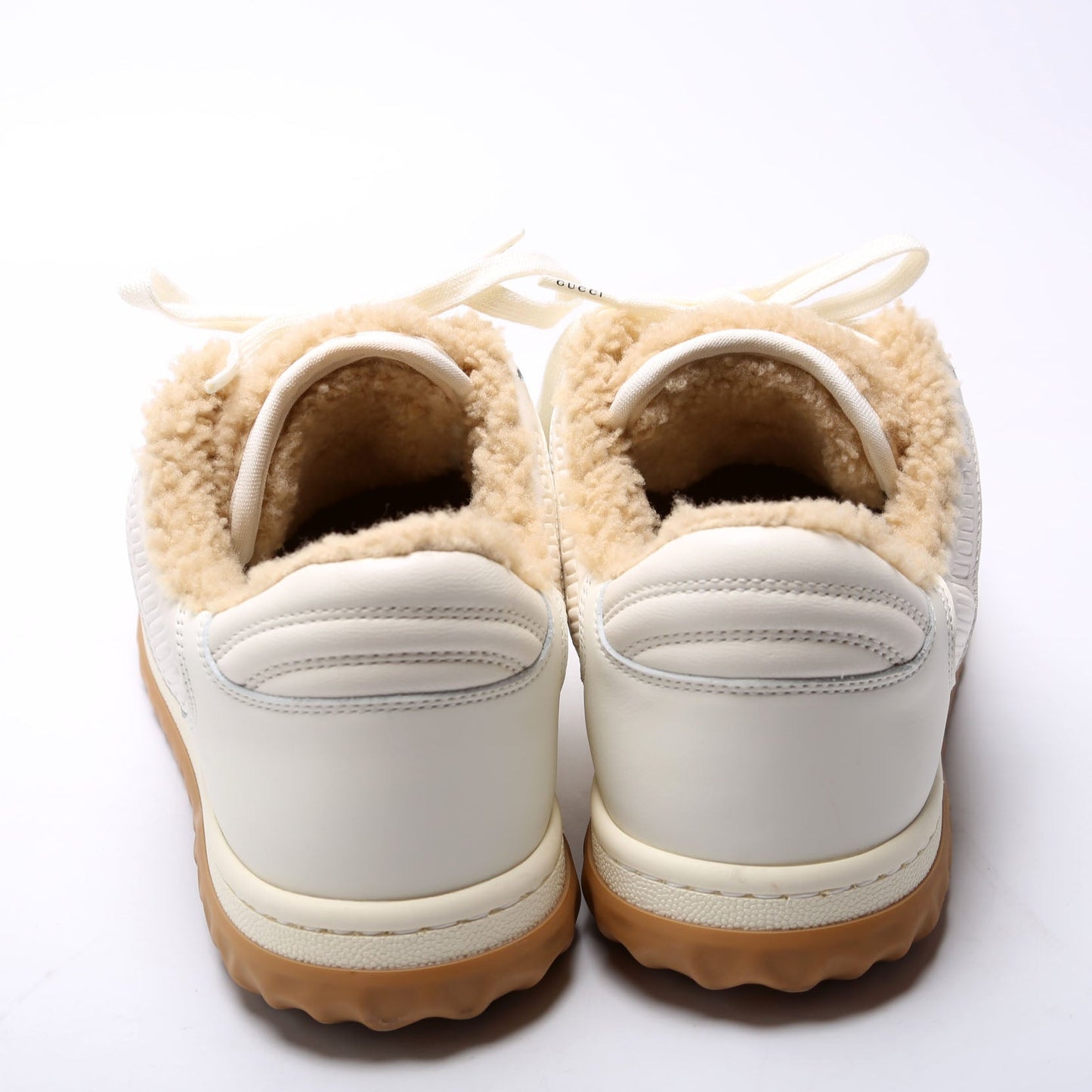 Gucci MAC Sneakers Size . White/Tan