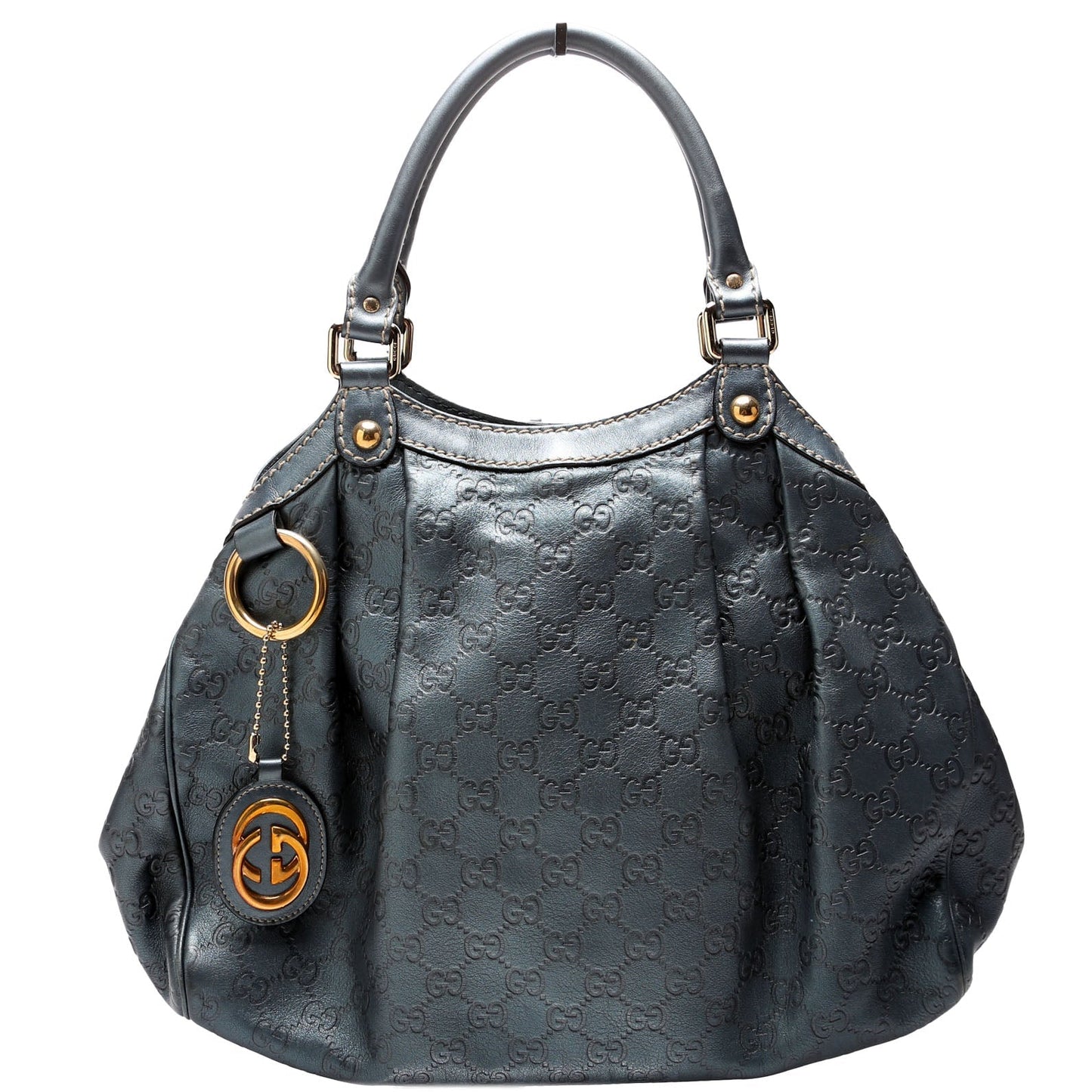 Gucci  Sukey GG Leather Medium Blue