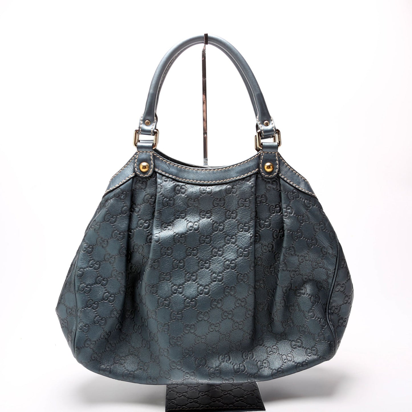 Gucci  Sukey GG Leather Medium Blue