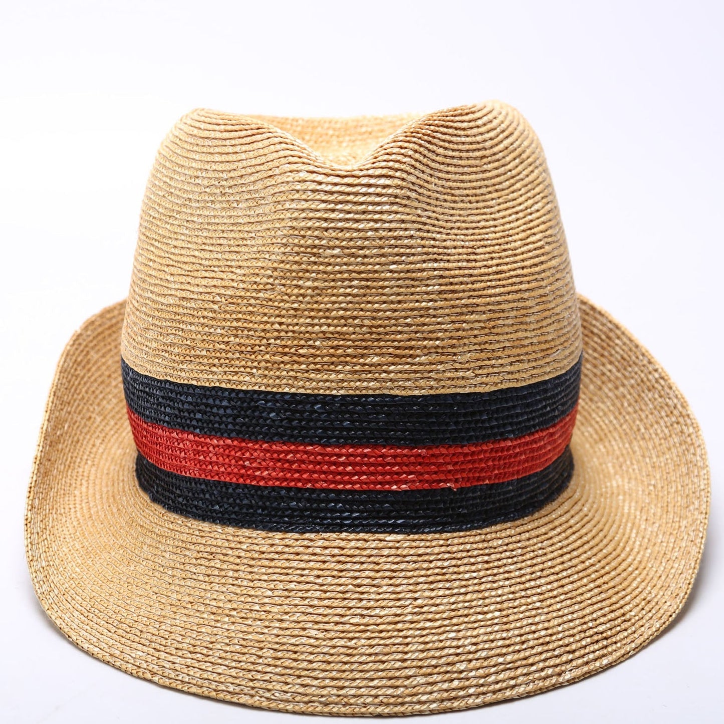 Gucci  Sylvie Web Straw Fedora Size Small CM