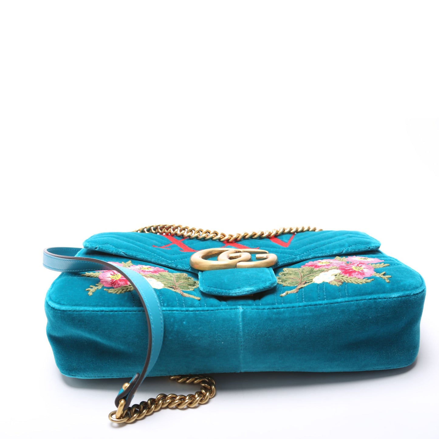 Gucci  th Anniversary XXV Marmont Velvet Shoulder Medium