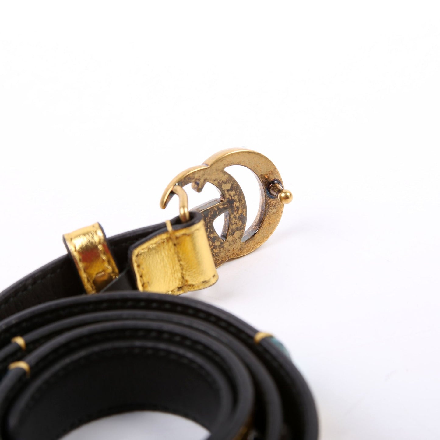Gucci  Marmont Jeweled Belt Size / Gold