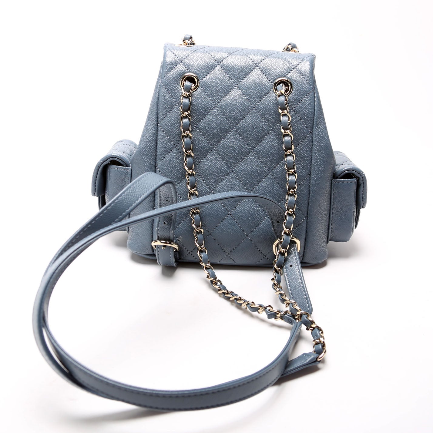 Chanel Pocket Backpack Small 2023 Cav RFID Blue Bag