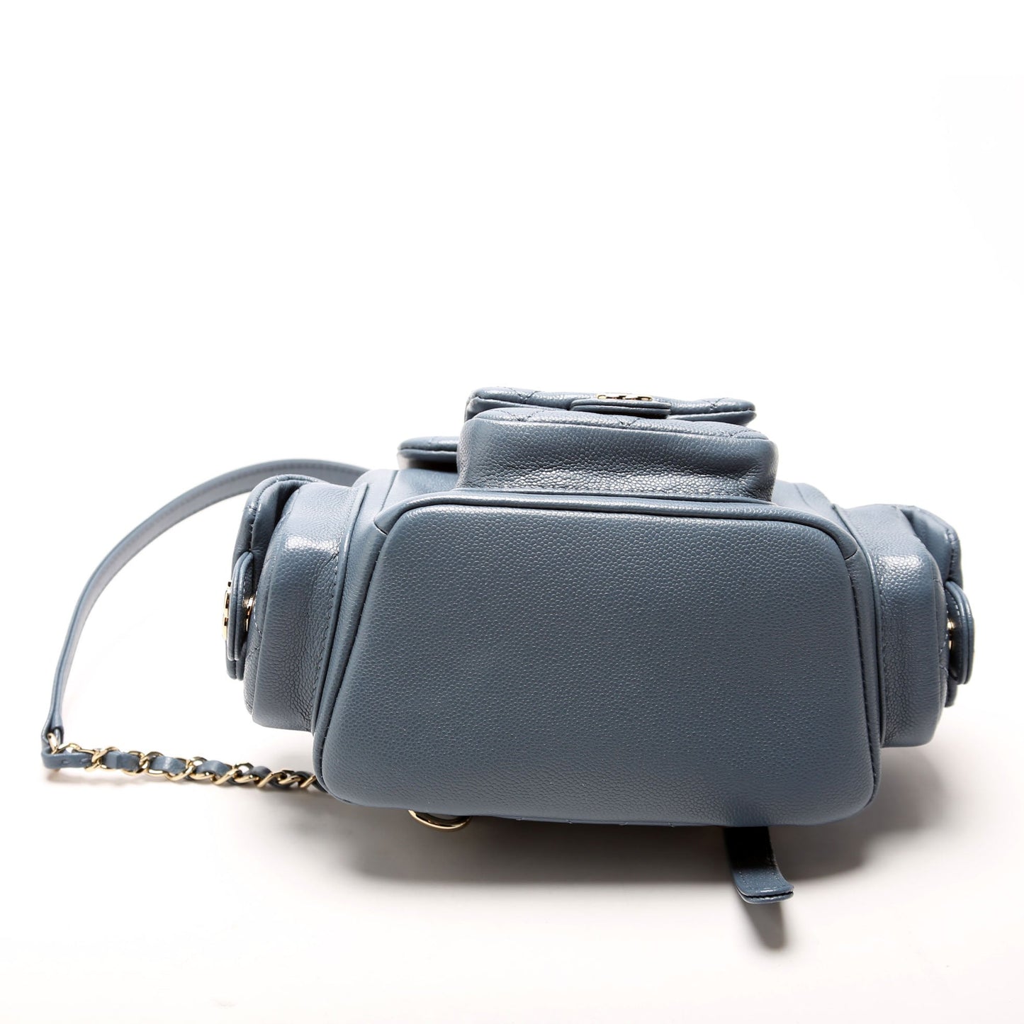 Chanel Pocket Backpack Small 2023 Cav RFID Blue Bag