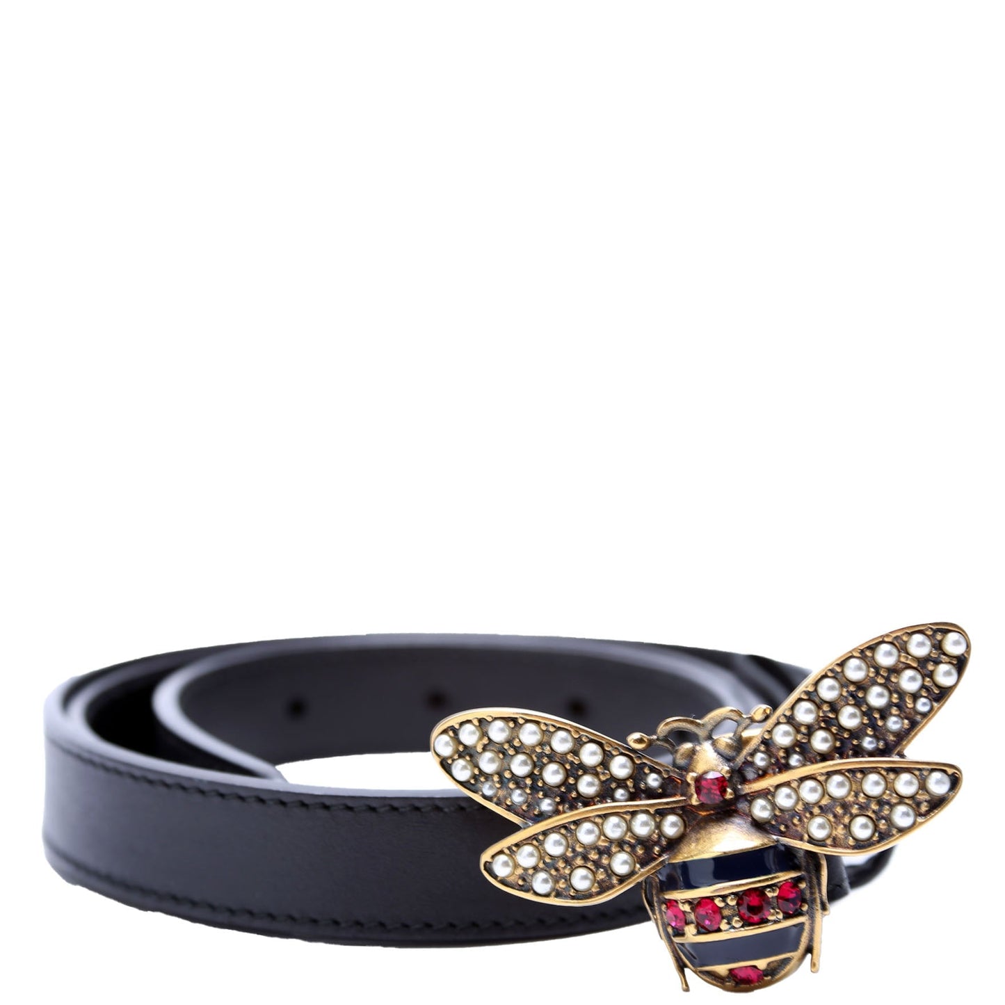 Gucci  Queen Margaret Bee Belt Size / Black
