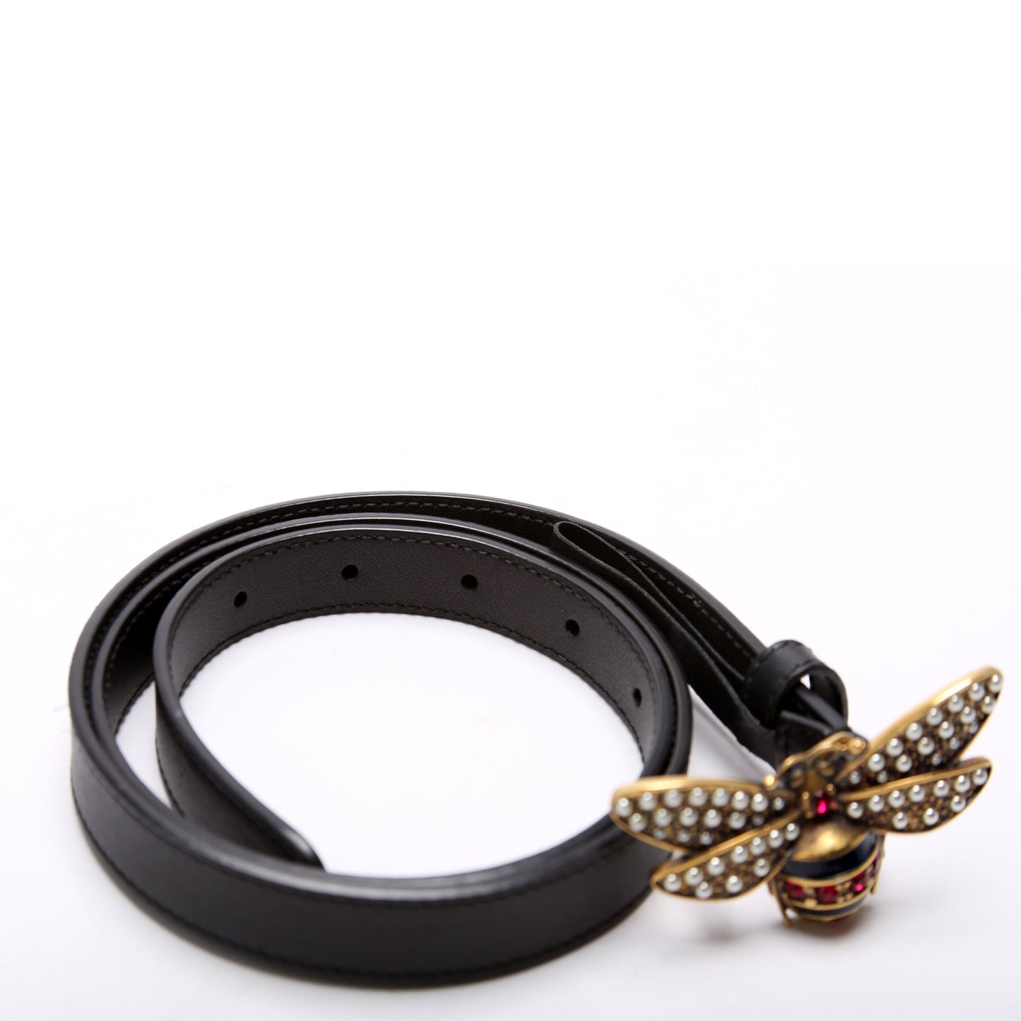 Gucci  Queen Margaret Bee Belt Size / Black
